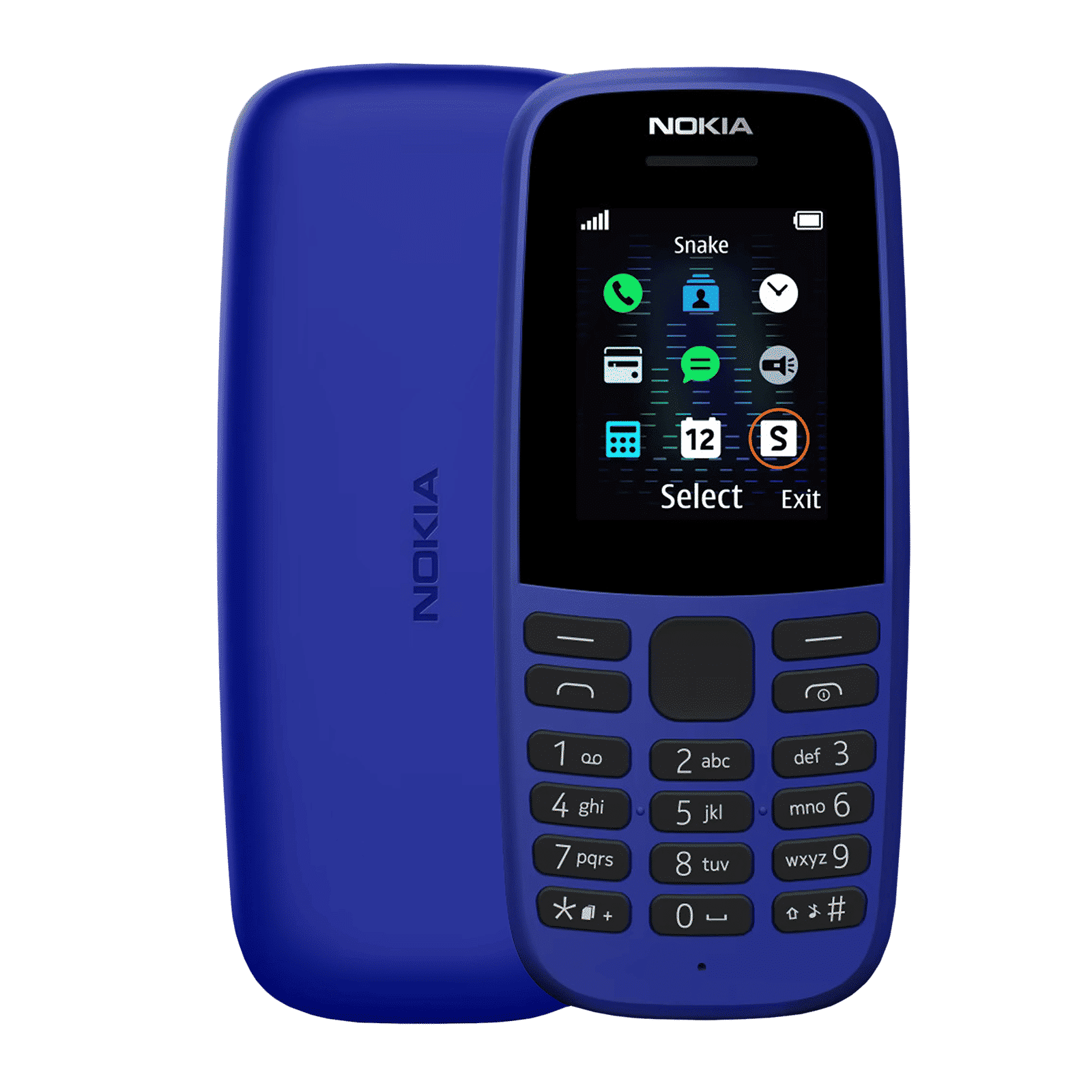 NOKIA 105 12ASTL21A01 (4MB, Dual SIM, FM Radio, Blue) NOKIA 105 12ASTL21A01 (4MB, Dual SIM, FM Radio, Blue)_1