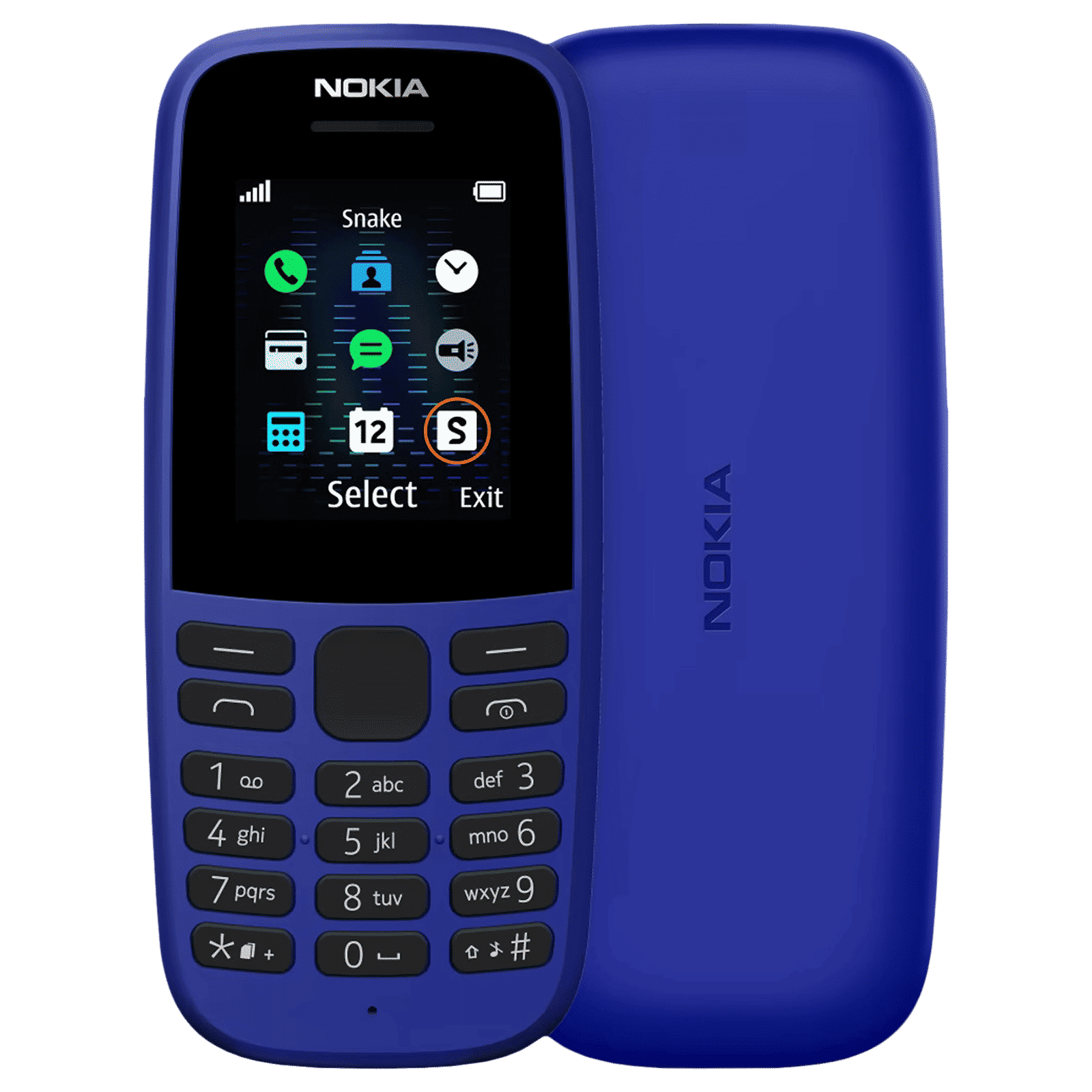 NOKIA 105 SS 2021 (4MB, Single Sim, Blue) NOKIA 105 SS 2021 (4MB, Single Sim, Blue)_1