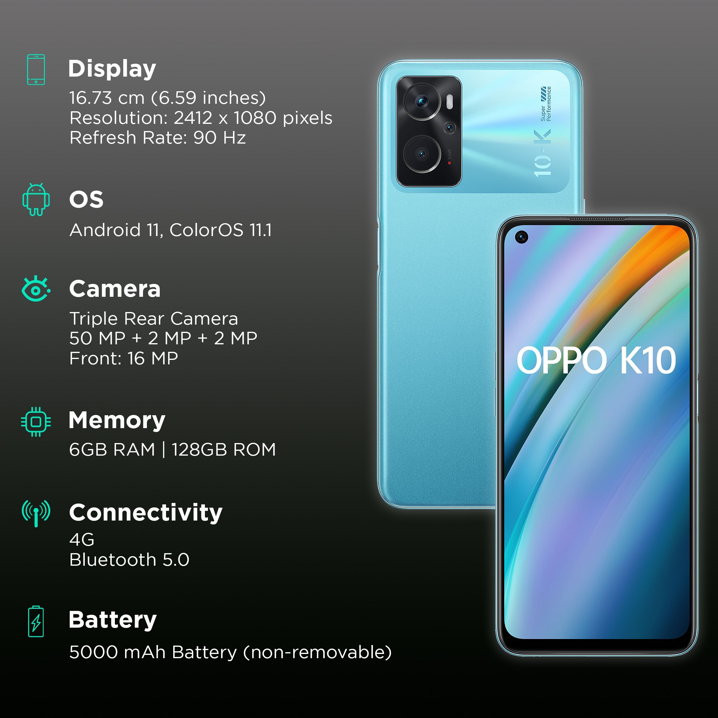oppo K10 (6GB RAM, 128GB, Blue Flame)_3