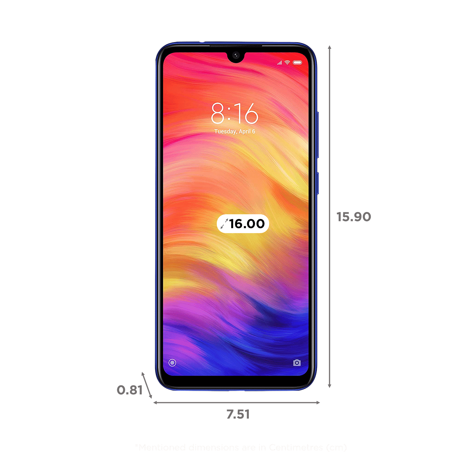 Refurbished Redmi Note 7 Pro (4GB RAM, 64GB, Neptune Blue)_2