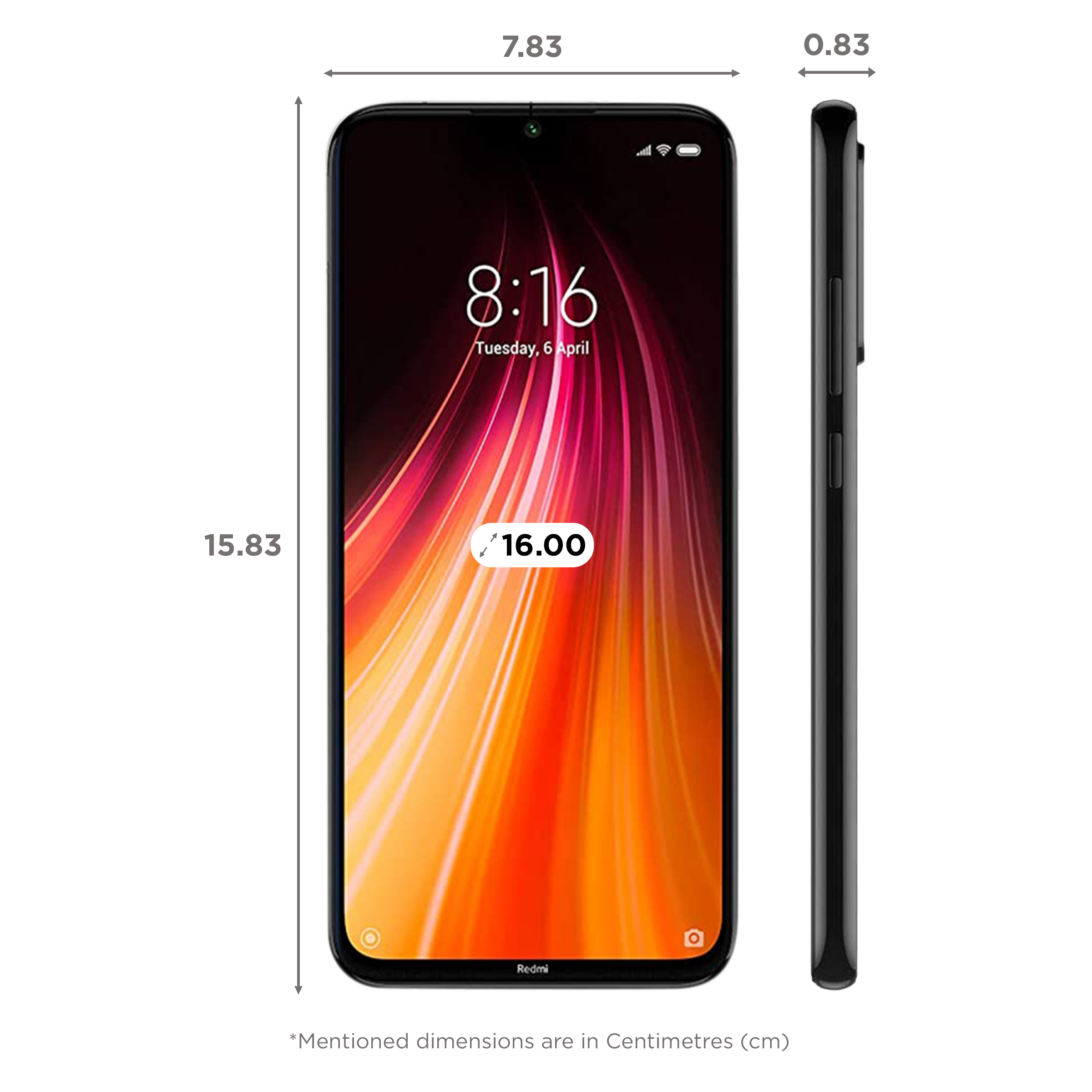 Refurbished Redmi Note 8 (4GB RAM, 64GB, Space Black)_2
