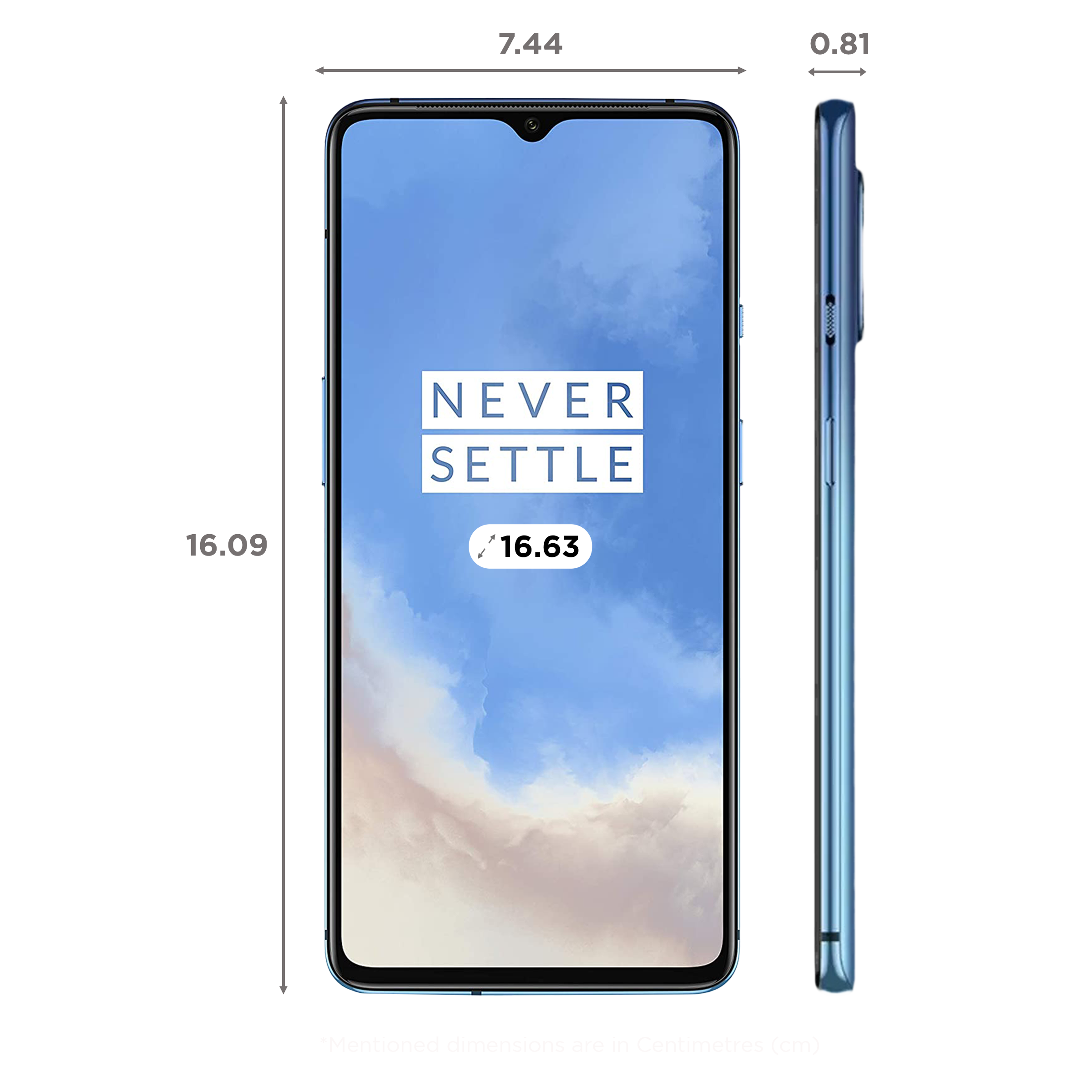 Refurbished OnePlus 7T (8GB RAM, 128GB, Glacier Blue)_2