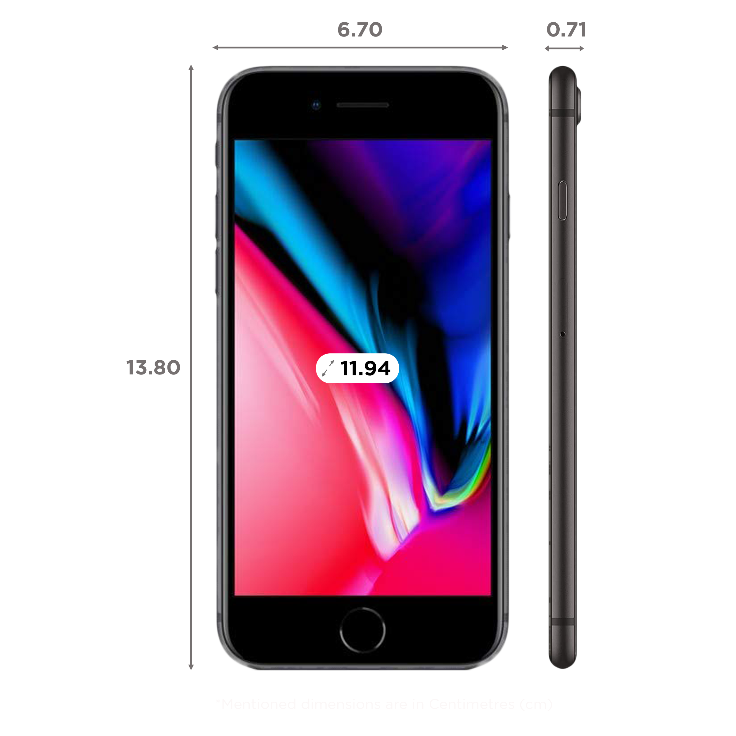 Refurbished Apple iPhone 8 (64GB, Space Grey)_2