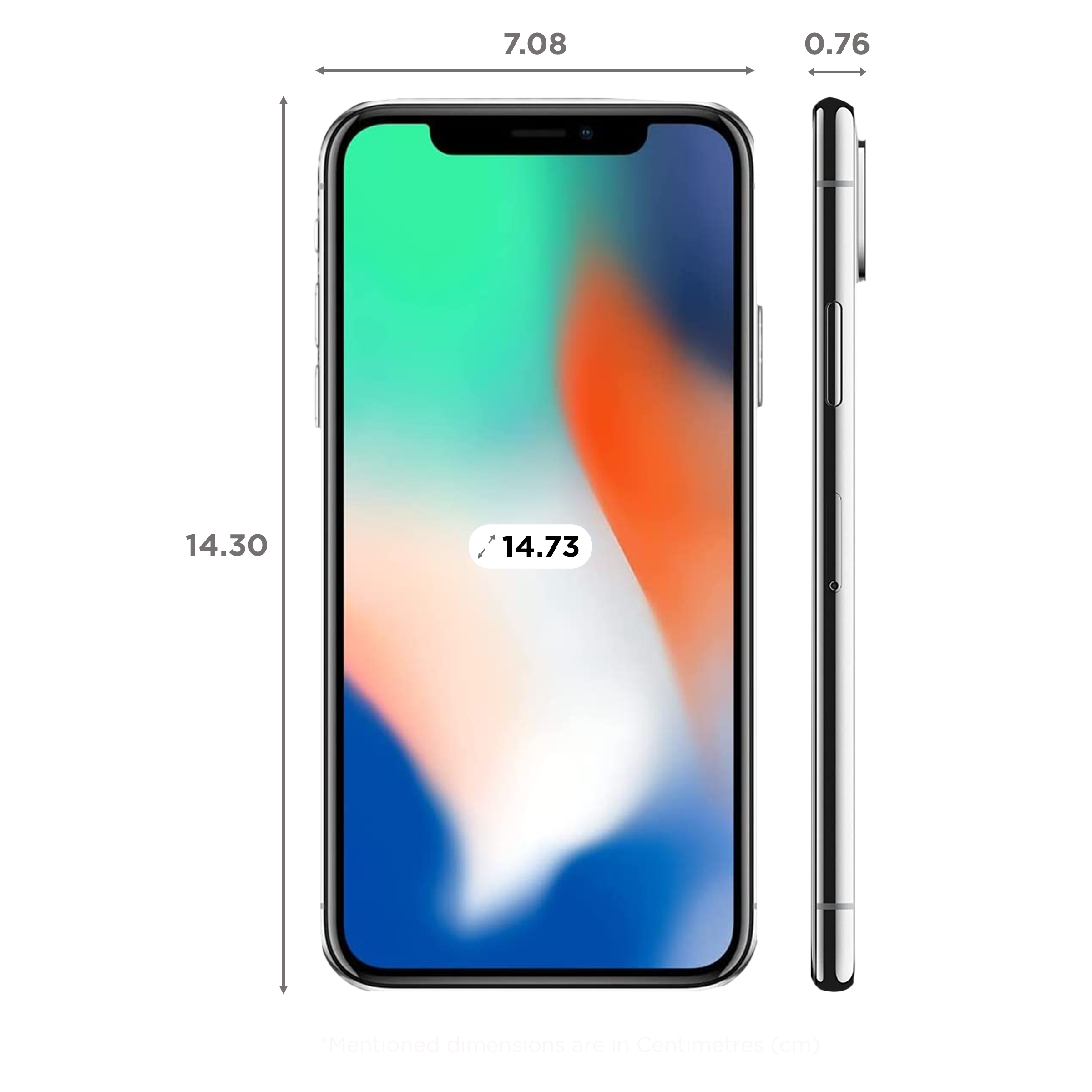 Refurbished Apple iPhone X (256GB, Silver)_2