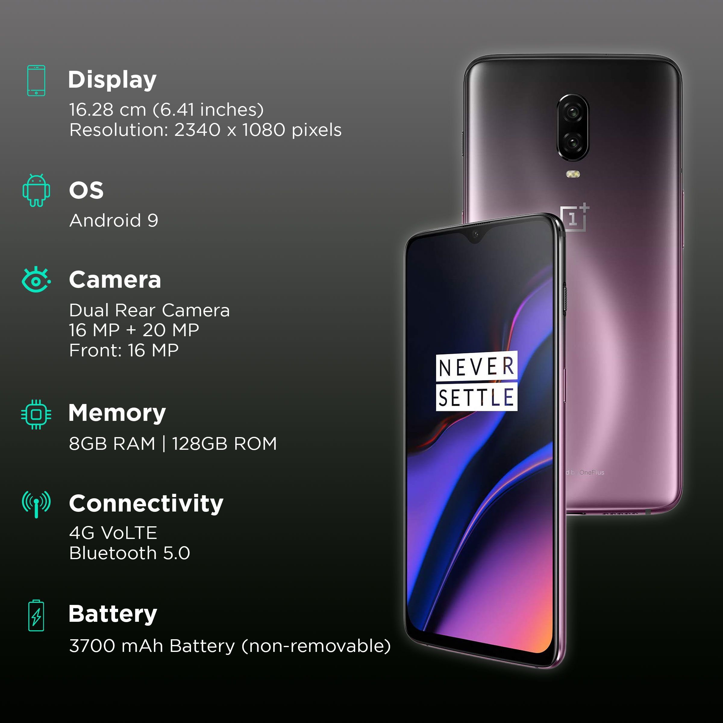 Refurbished OnePlus 6T (8GB RAM, 128GB, Purple) Refurbished OnePlus 6T (8GB RAM, 128GB, Purple)_4