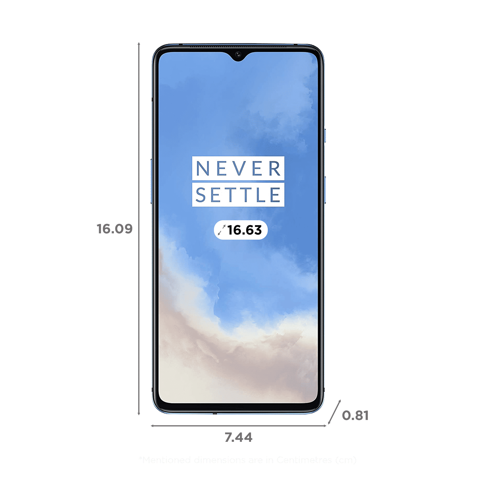 Refurbished OnePlus 7T (8GB RAM, 128GB, Glacier Blue)_2