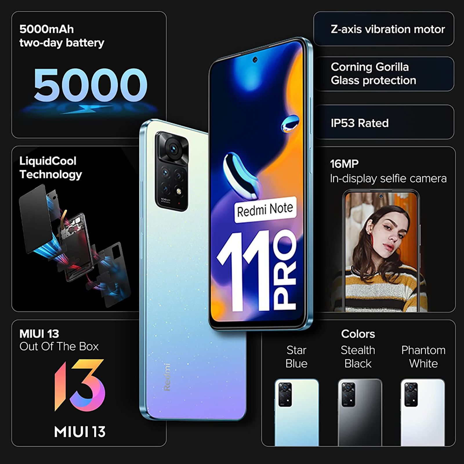 Redmi Note 11 Pro (6GB RAM, 128GB, Star Blue) Redmi Note 11 Pro (6GB RAM, 128GB, Star Blue)_12