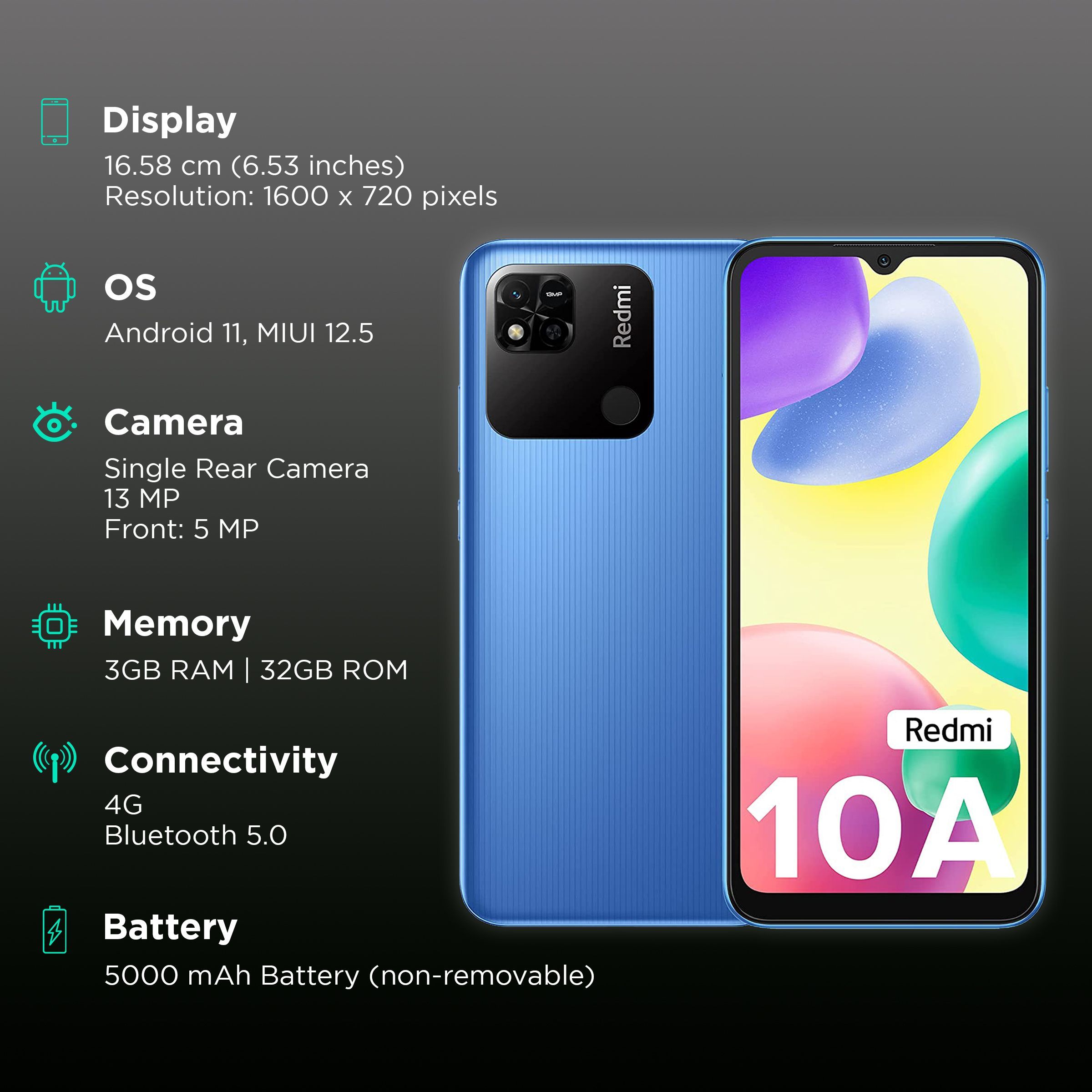 Redmi 10A (3GB RAM, 32GB, Sea Blue) Redmi 10A (3GB RAM, 32GB, Sea Blue)_3