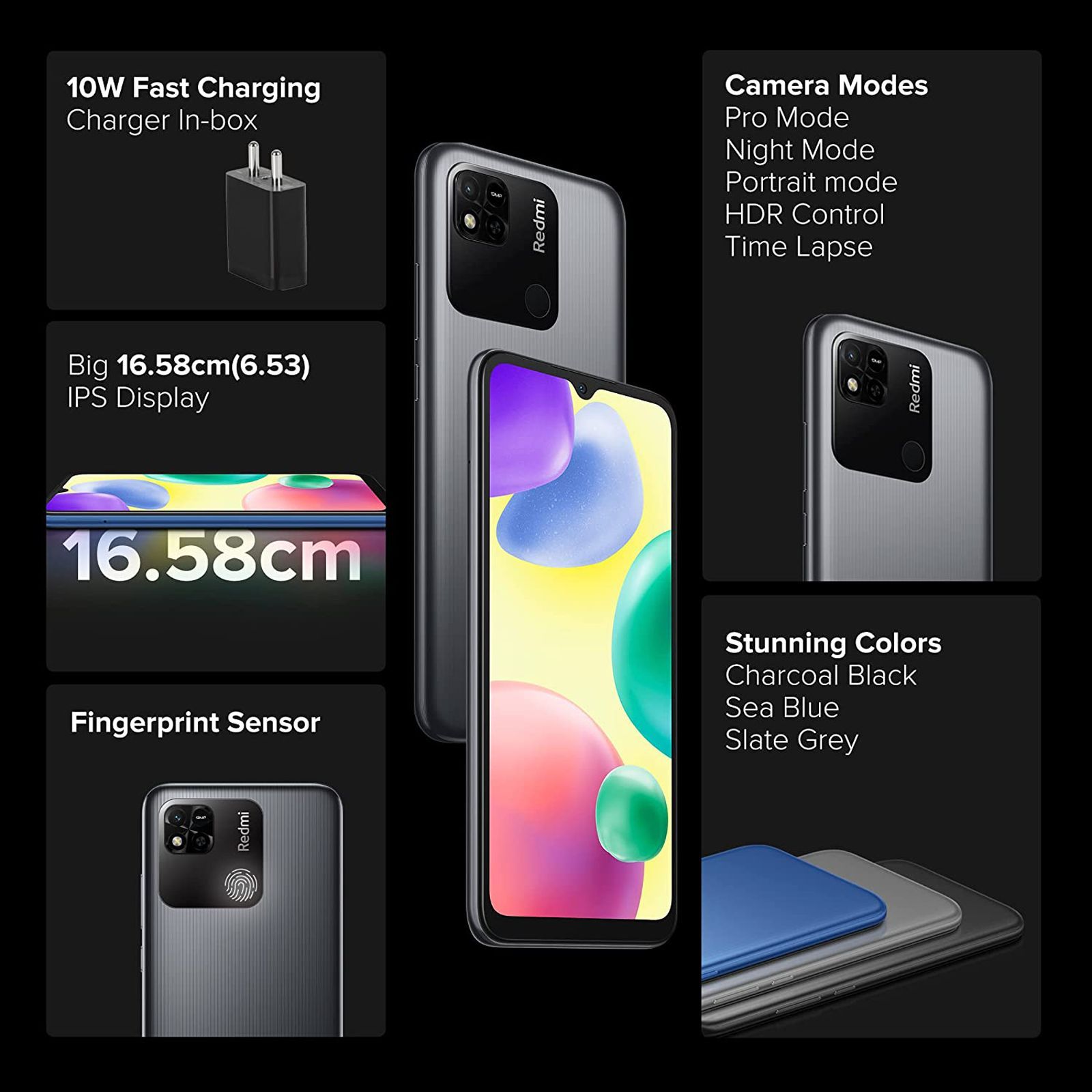 Redmi 10A (4GB RAM, 64GB, Charcoal Black)_6