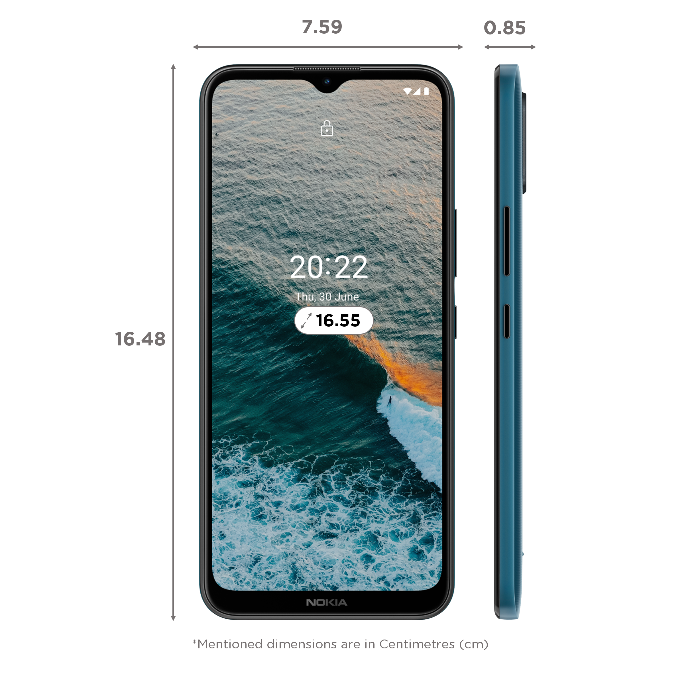 NOKIA C21 Plus (32GB ROM, 3GB RAM, TA-1433, Dark Cyan)_2