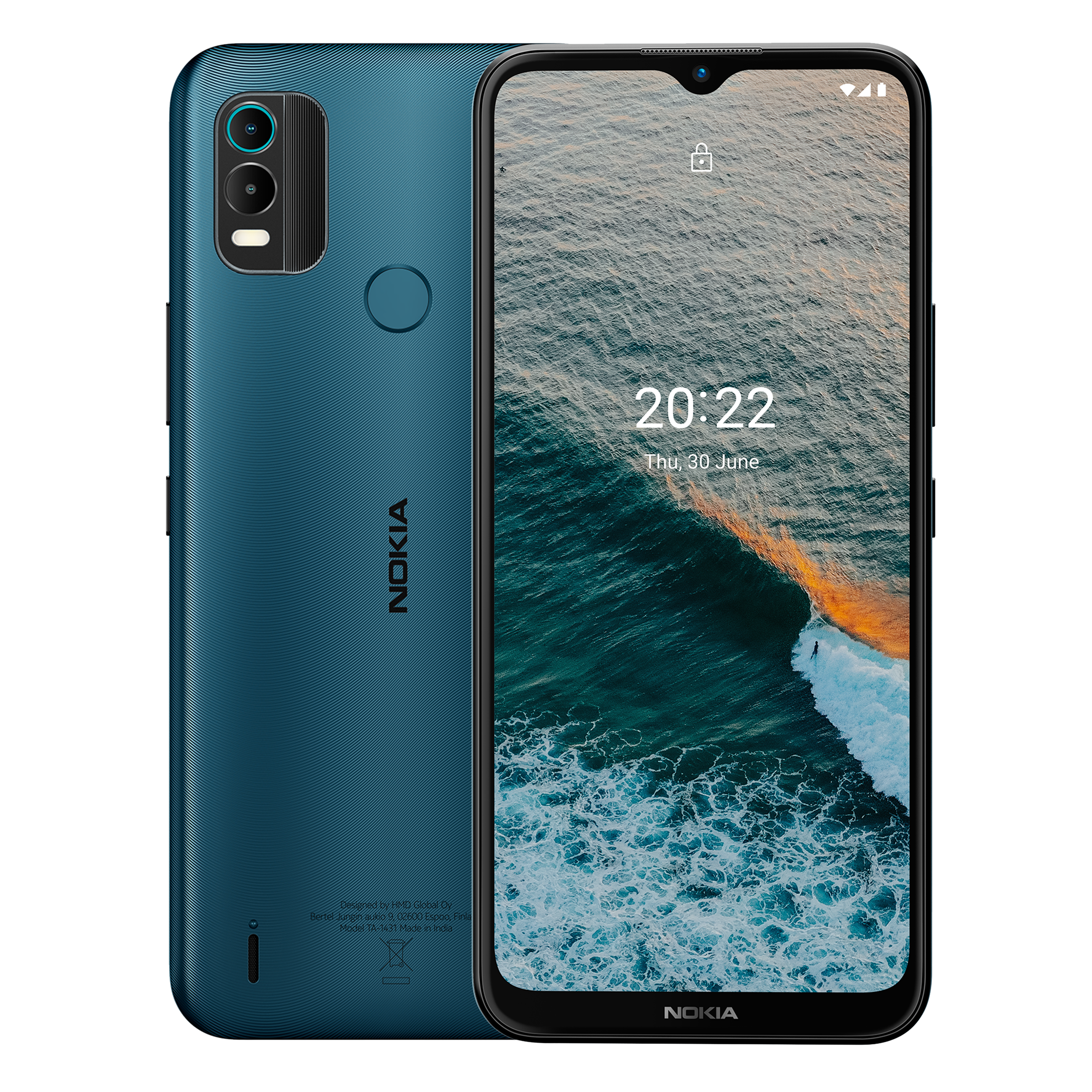 NOKIA C21 Plus (64GB ROM, 4GB RAM, TA-1431, Dark Cyan)_1