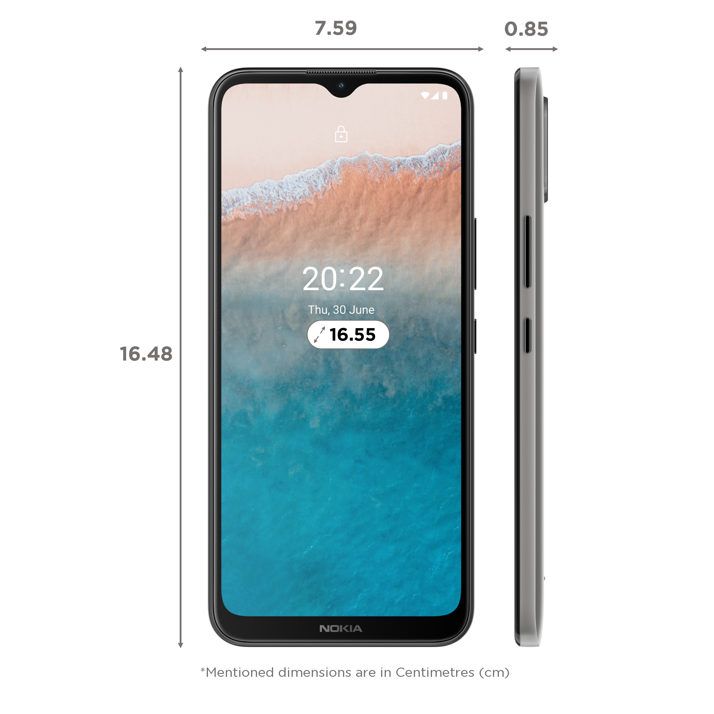 NOKIA C21 Plus (64GB ROM, 4GB RAM, TA-1432, Warm Grey)_2