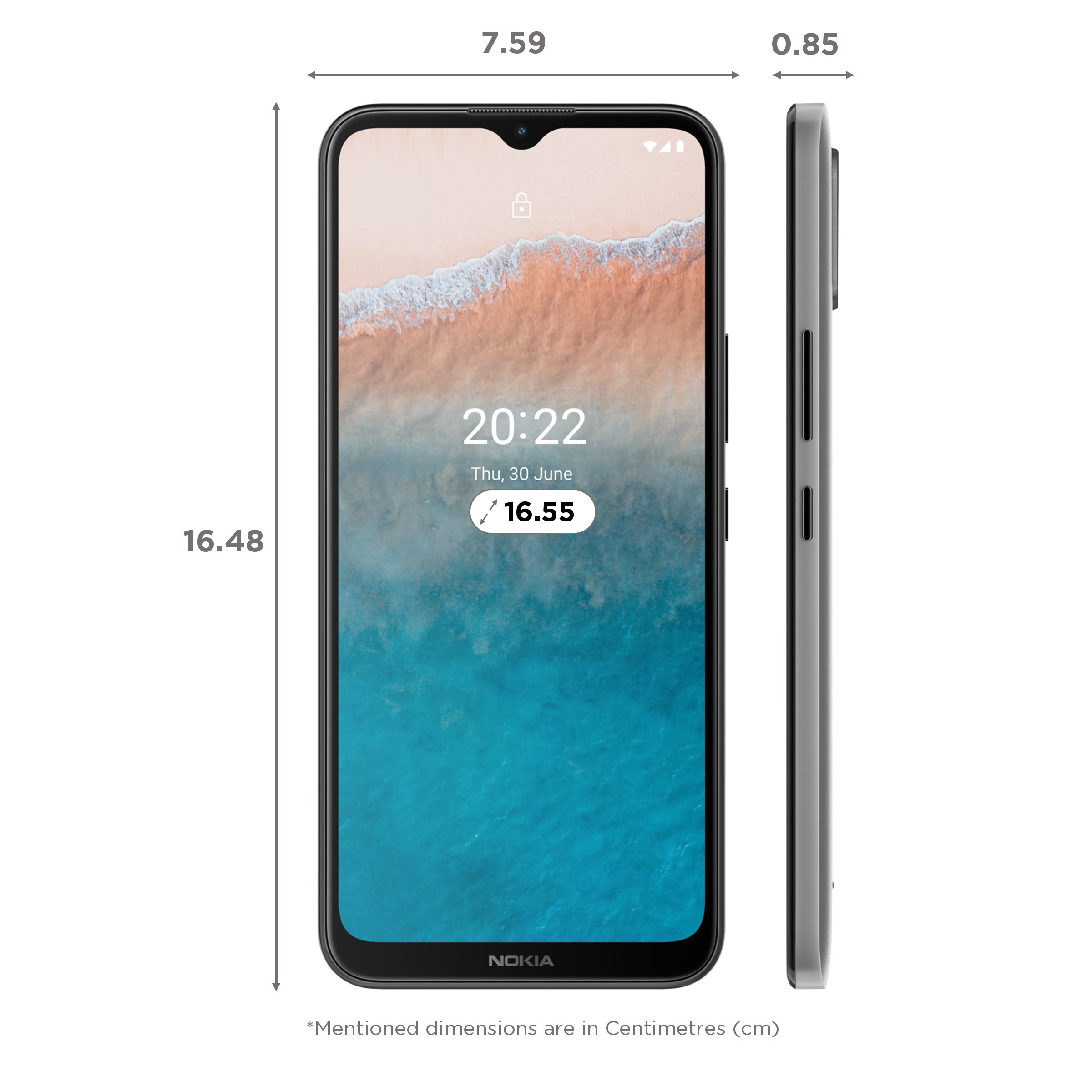 NOKIA C21 Plus (32GB ROM, 3GB RAM, TA-1434, Warm Grey)_2