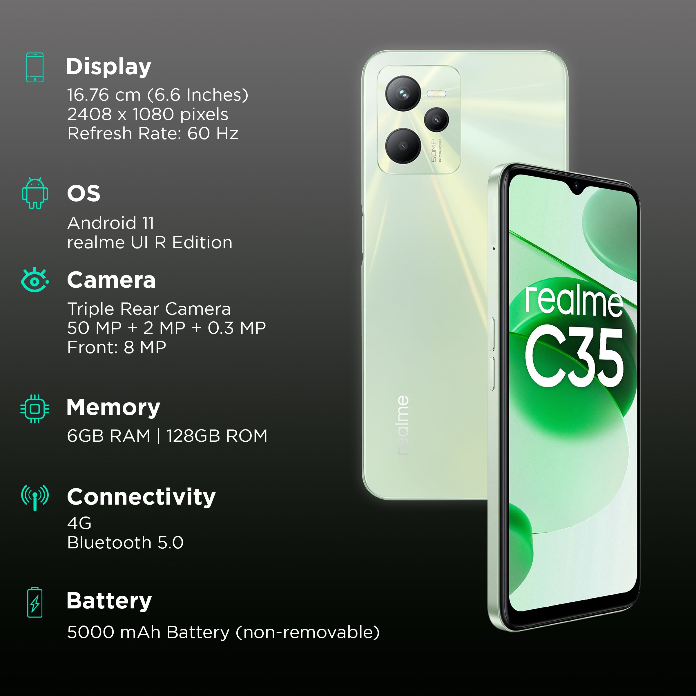 realme C35 (6GB RAM, 128GB, Glowing Green) realme C35 (6GB RAM, 128GB, Glowing Green)_3