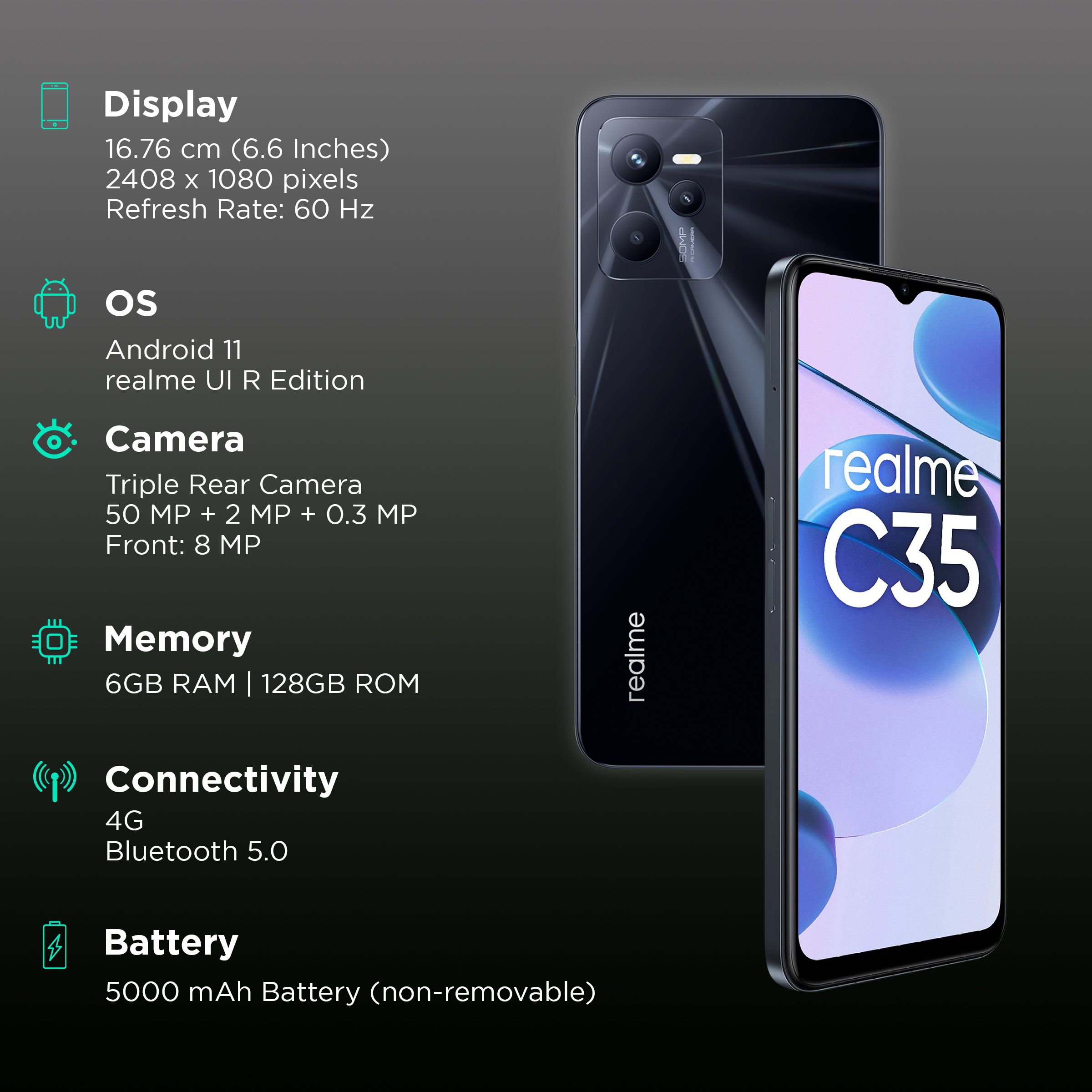 realme C35 (6GB RAM, 128GB, Glowing Black) realme C35 (6GB RAM, 128GB, Glowing Black)_3
