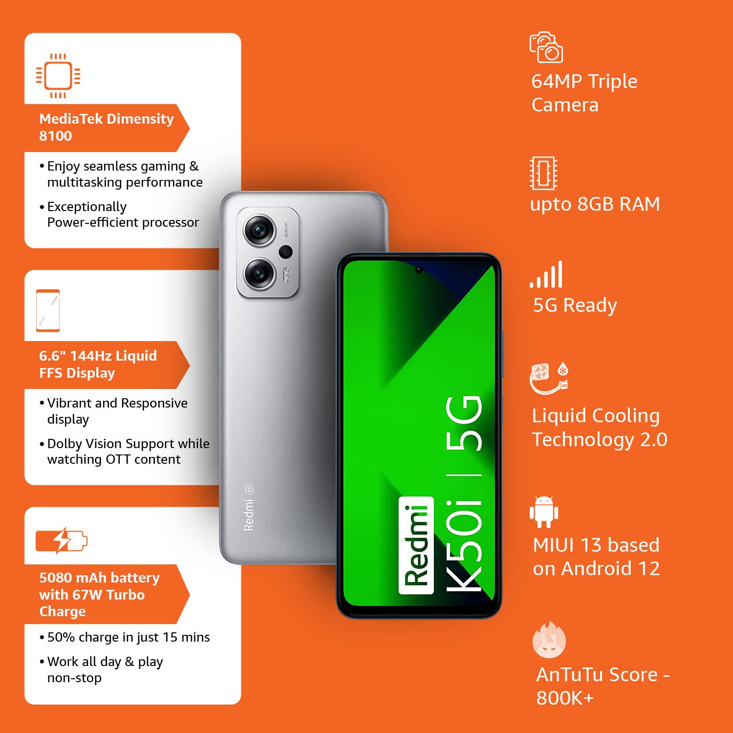 Redmi K50i 5G (6GB RAM, 128GB, Quick Silver)_11