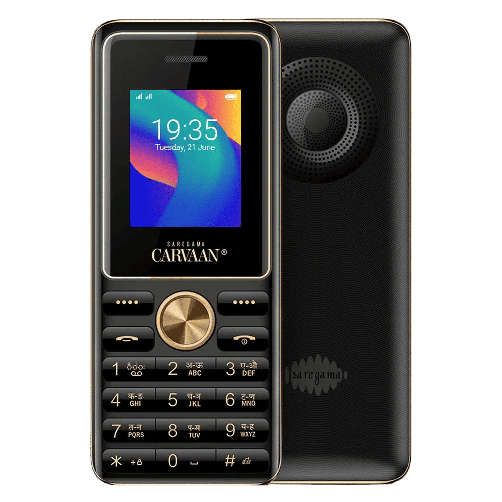 SAREGAMA Carvaan CM181 (2GB, Dual SIM, Built-in FM, Classic Black)_1