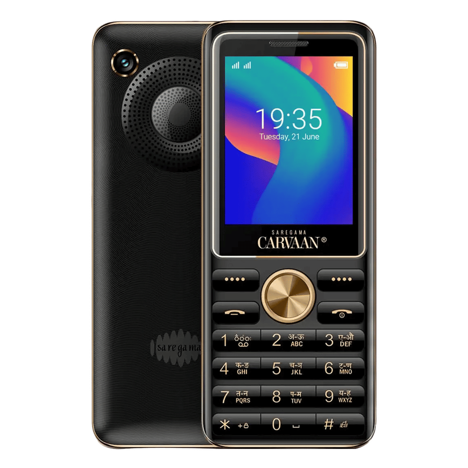 SAREGAMA Carvaan CM281 (2GB, Dual SIM, Rear Camera, Classic Black)_1