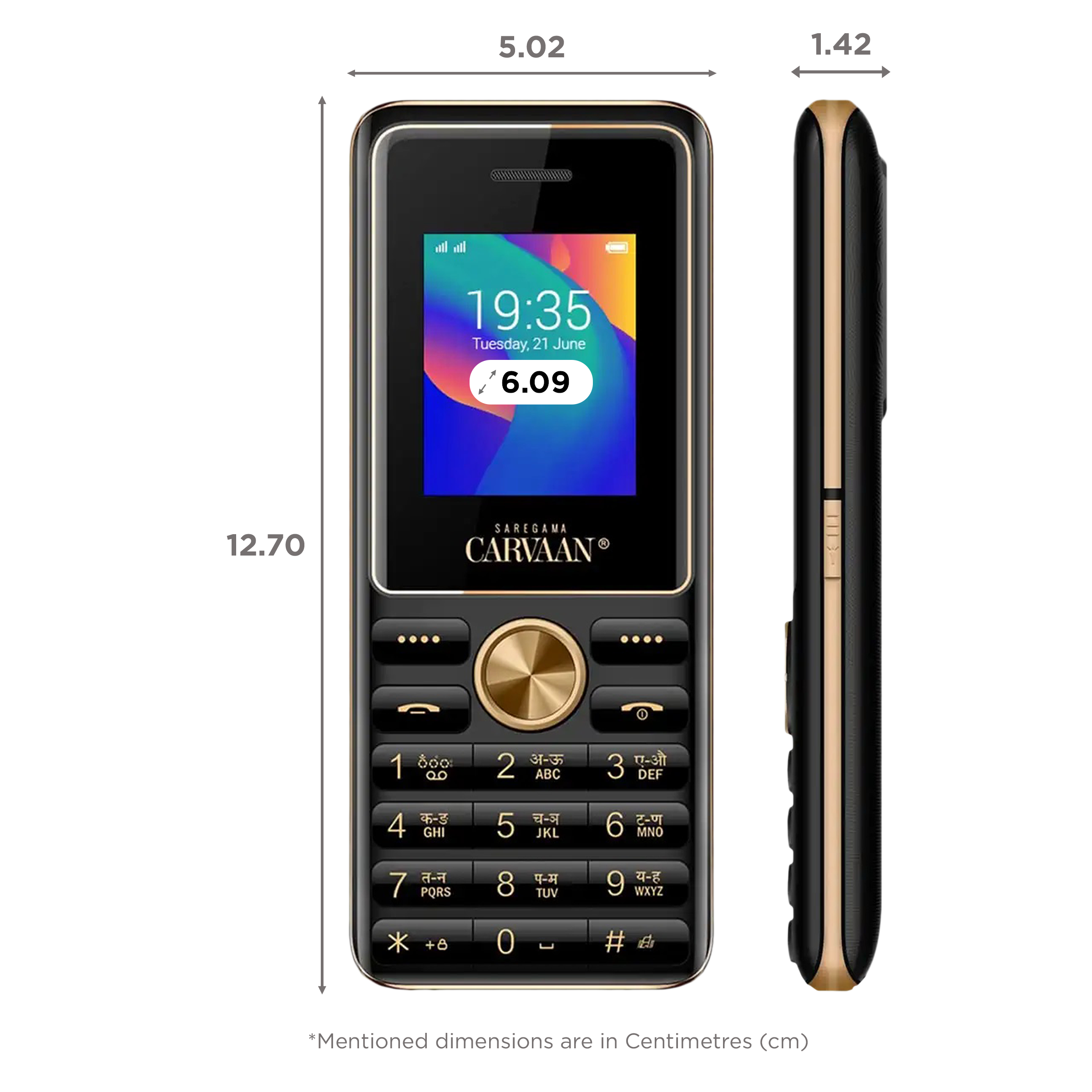 SAREGAMA Carvaan CM281 (2GB, Dual SIM, Rear Camera, Classic Black)_2