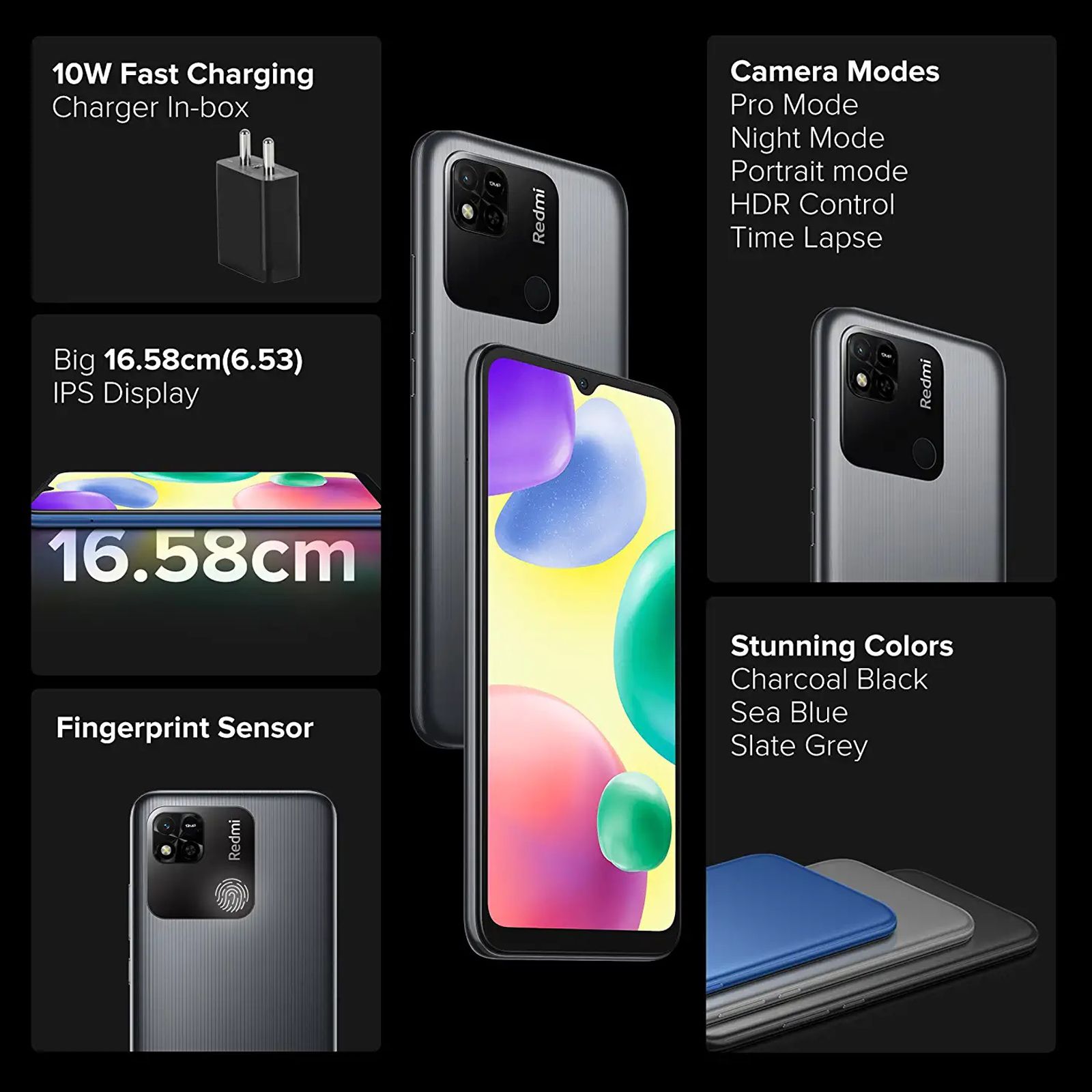 Redmi 10A Sport (6GB RAM, 128GB, Charcoal Black) Redmi 10A Sport (6GB RAM, 128GB, Charcoal Black)_7