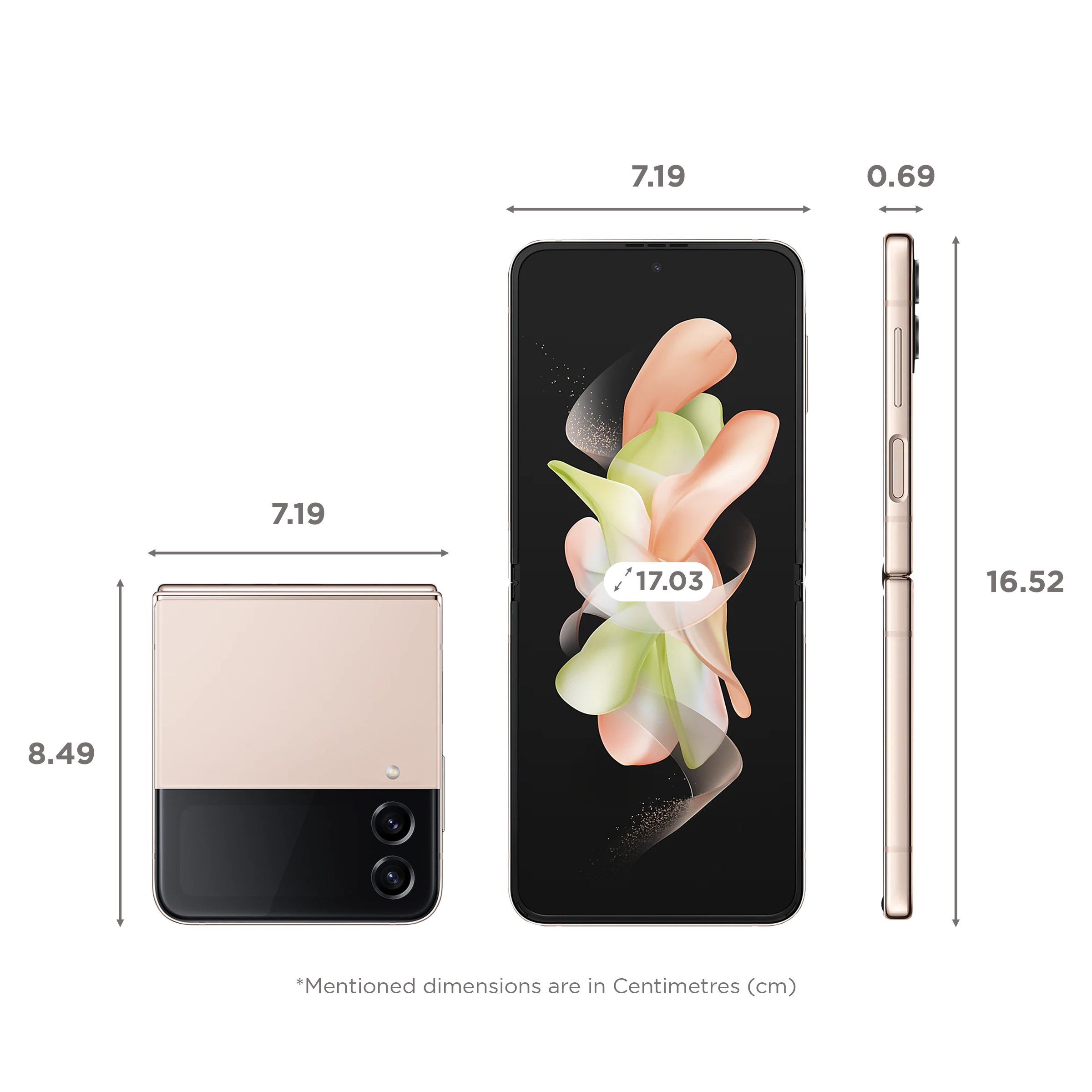 SAMSUNG Galaxy Z Flip4 5G (8GB RAM, 128GB, Pink Gold)_2