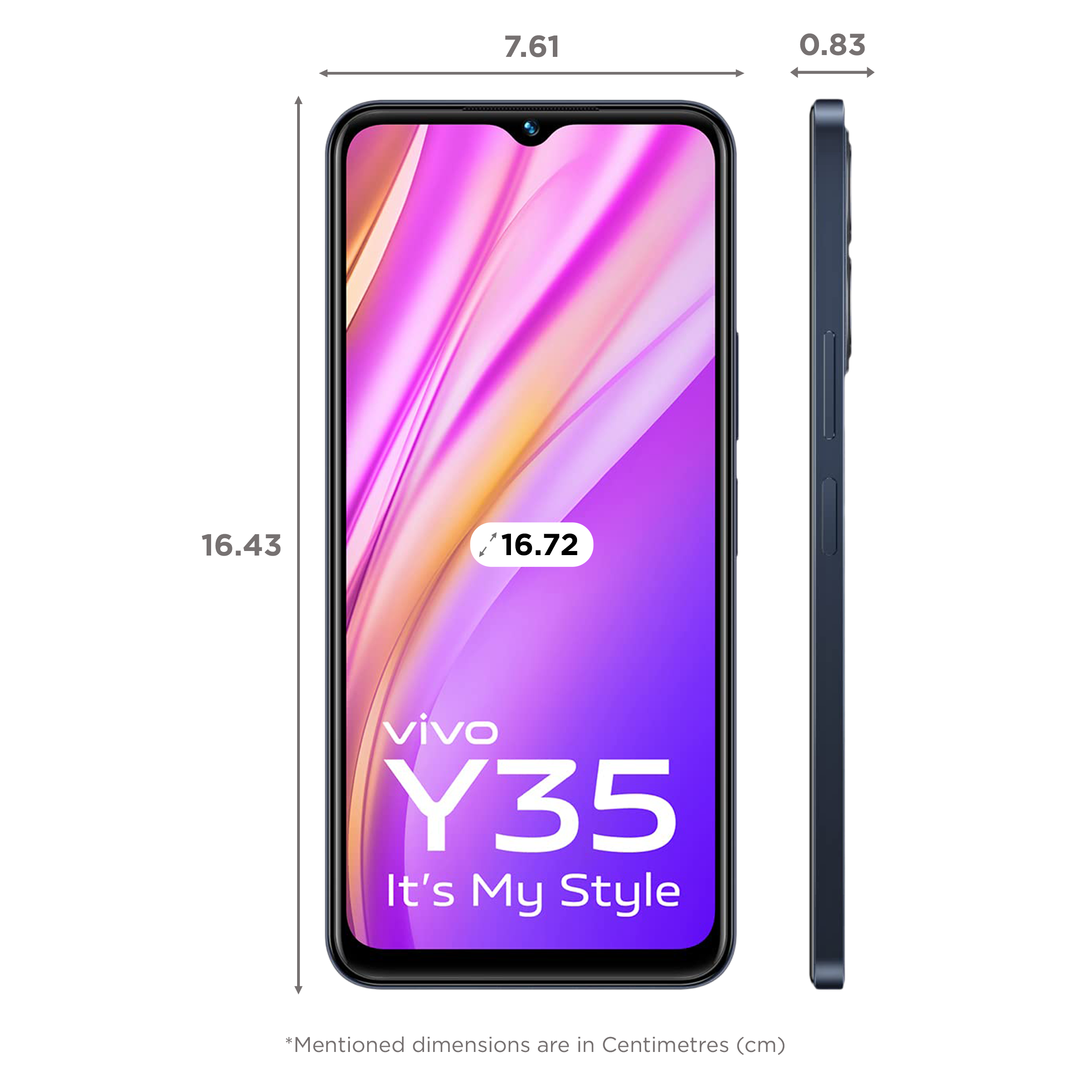 vivo Y35 (8GB RAM, 128GB, Agate Black)_2