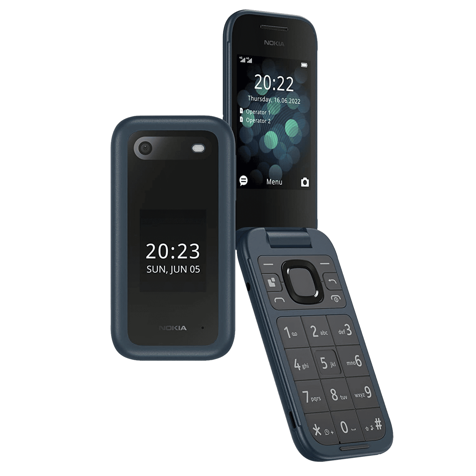 NOKIA 2660 Flip (128MB, Dual SIM, Rear Camera, Blue) NOKIA 2660 Flip (128MB, Dual SIM, Rear Camera, Blue)_7