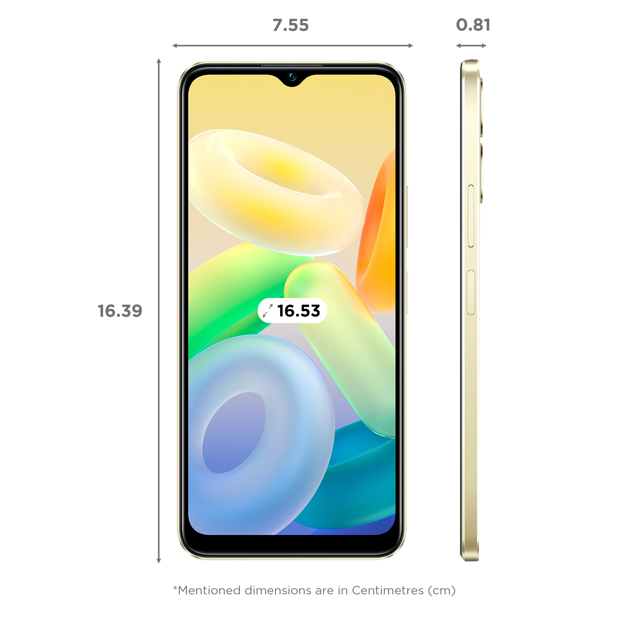vivo Y16 (4GB RAM, 64GB, Drizzling Gold)_2