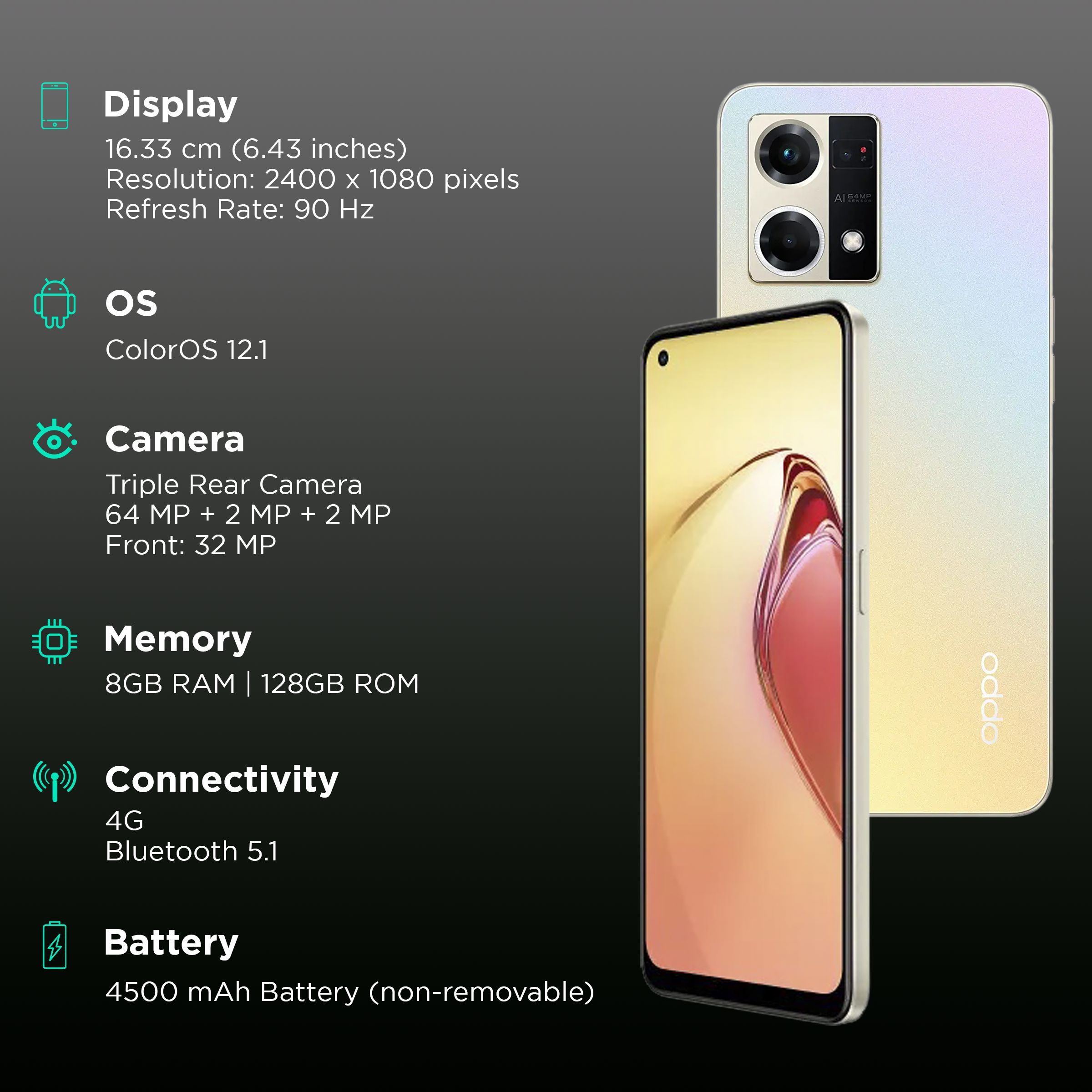 OPPO F21s Pro (8GB RAM, 128GB, Dawnlight Gold)_3