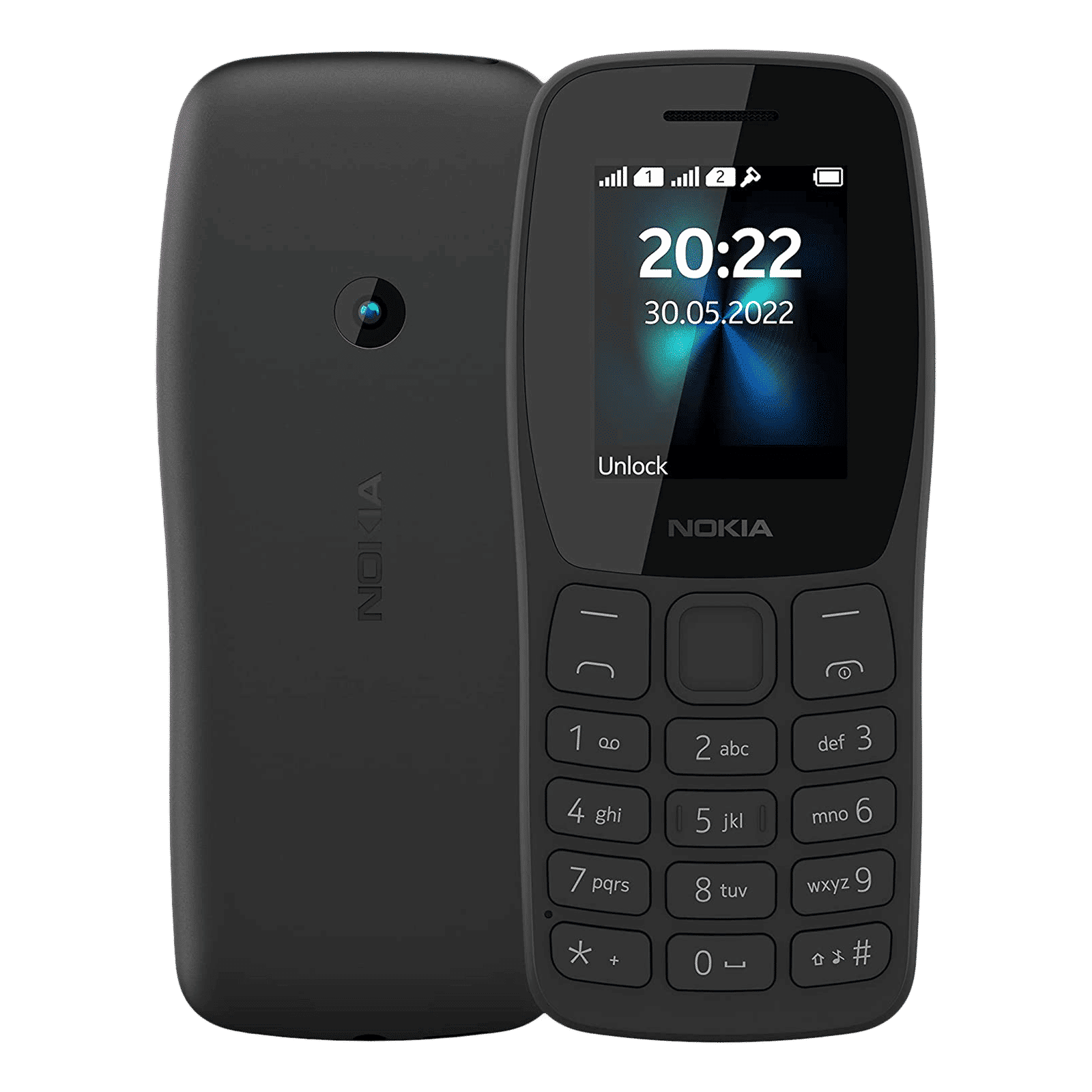 NOKIA 110 (4MB, Dual SIM, Rear Camera, Charcoal) NOKIA 110 (4MB, Dual SIM, Rear Camera, Charcoal)_1