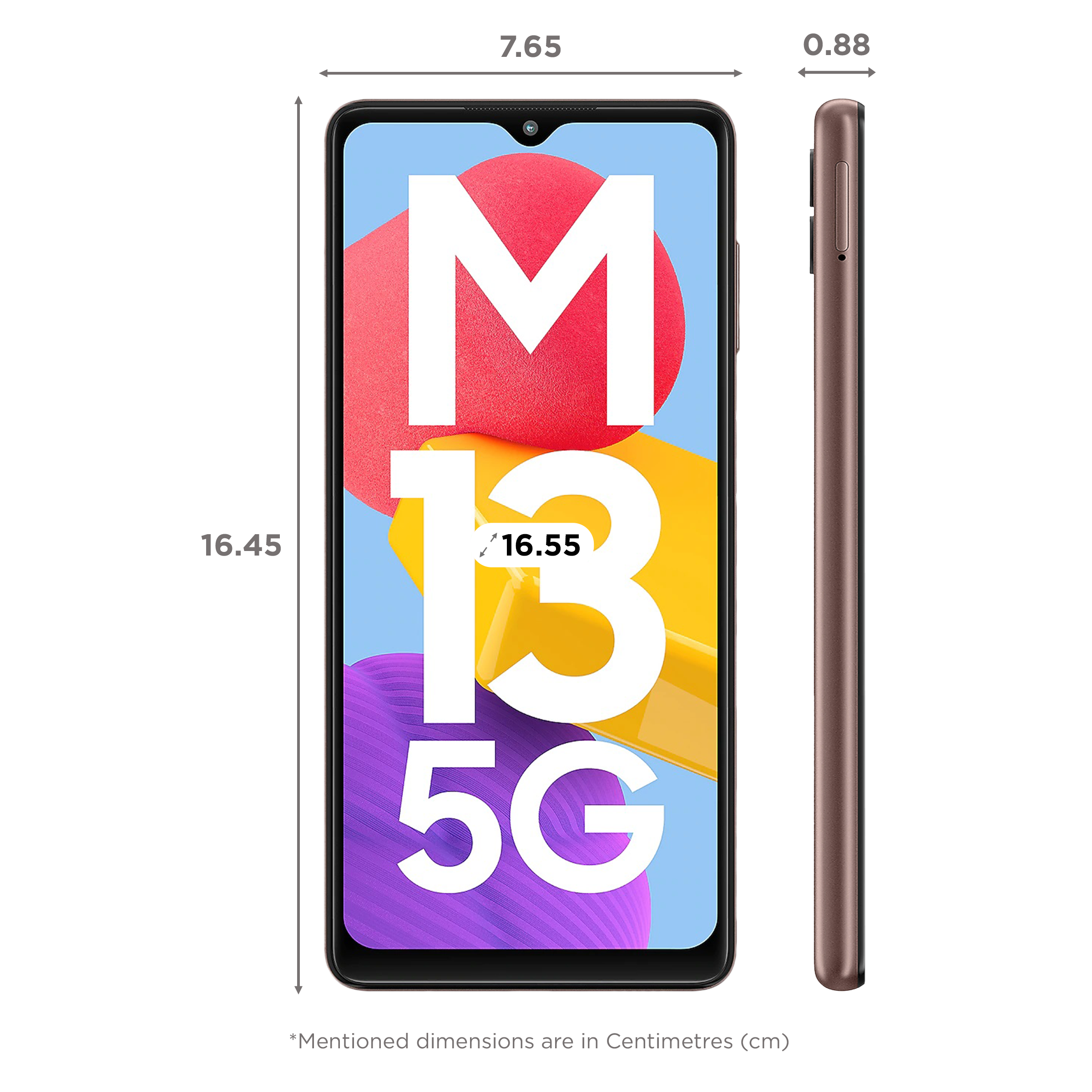 SAMSUNG Galaxy M13 5G (6GB RAM, 128GB, Stardust Brown)_2