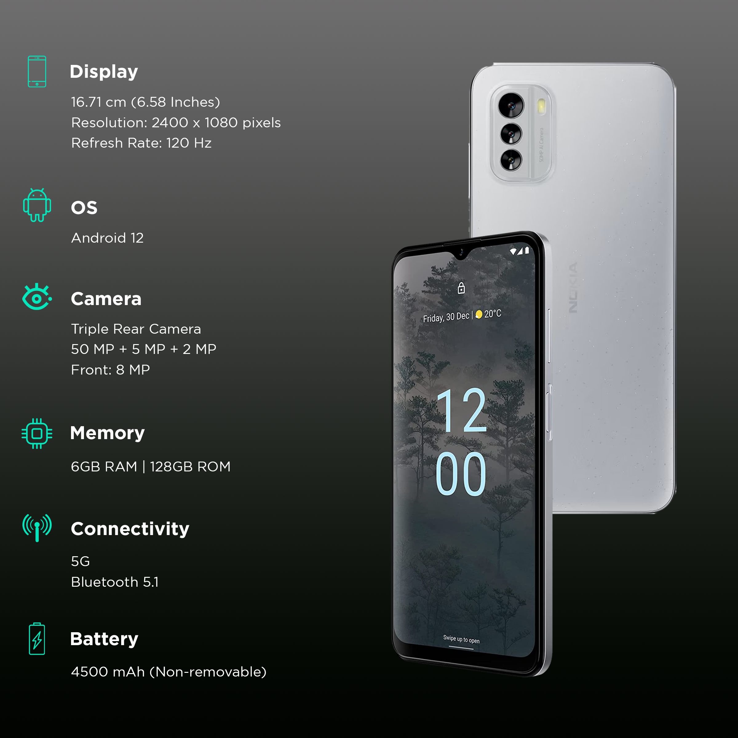 NOKIA G60 5G (6GB RAM, 128GB, Ice) NOKIA G60 5G (6GB RAM, 128GB, Ice)_3