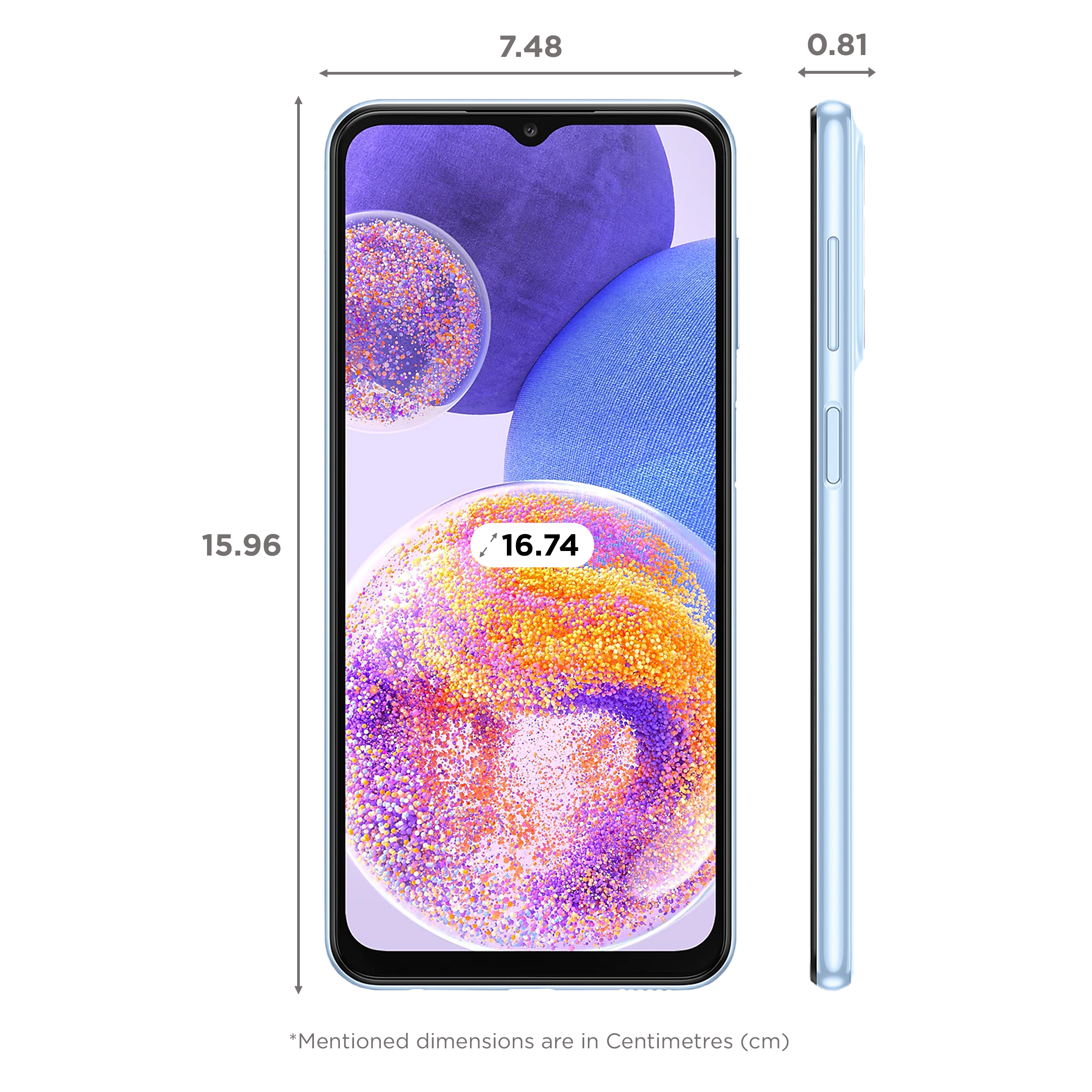 SAMSUNG Galaxy A23 (6GB RAM, 128GB, Light Blue)_2