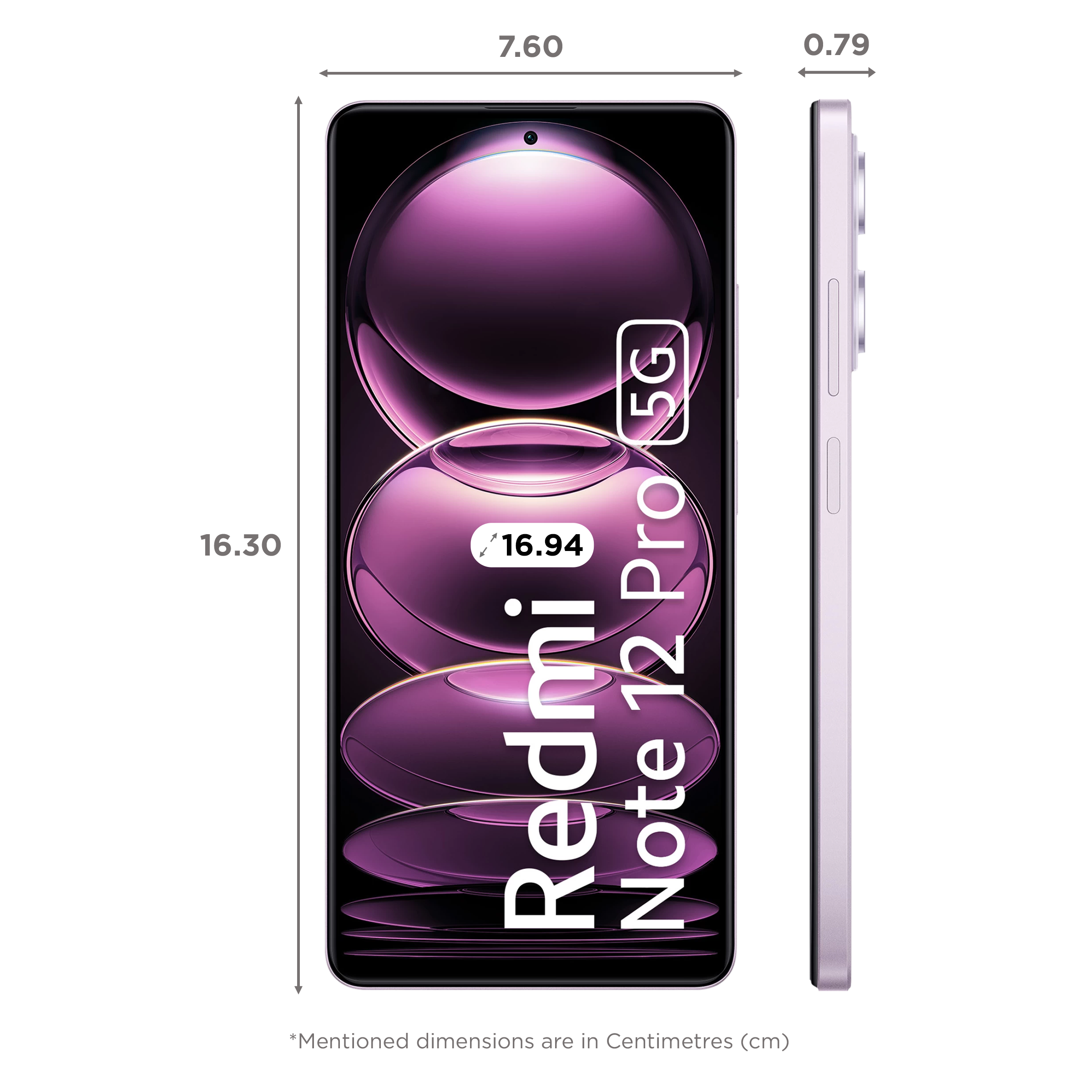 Redmi Note 12 Pro 5G (8GB RAM, 128GB, Stardust Purple) Redmi Note 12 Pro 5G (8GB RAM, 128GB, Stardust Purple)_2