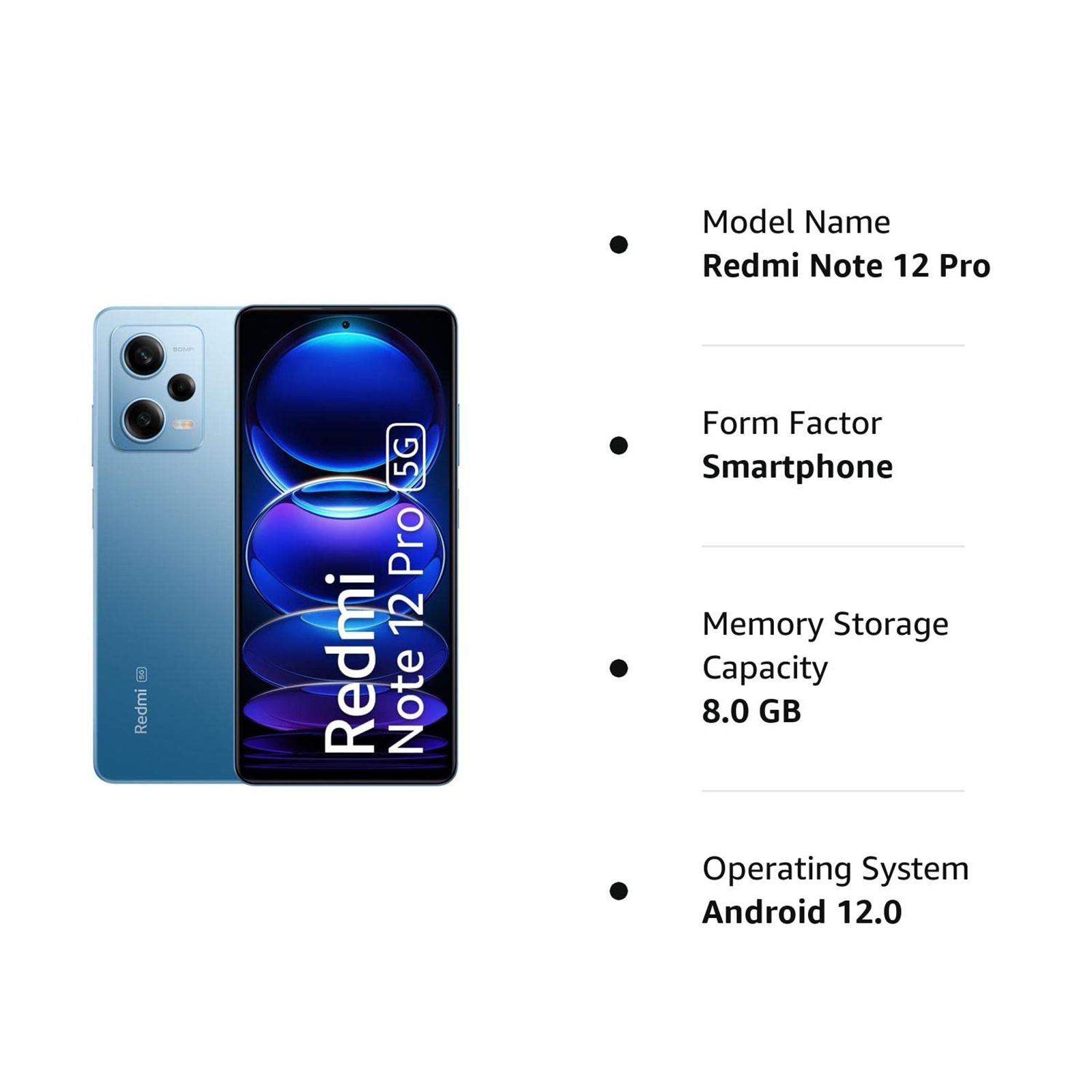 Redmi Note 12 Pro 5G (8GB RAM, 256GB, Frosted Blue)_12