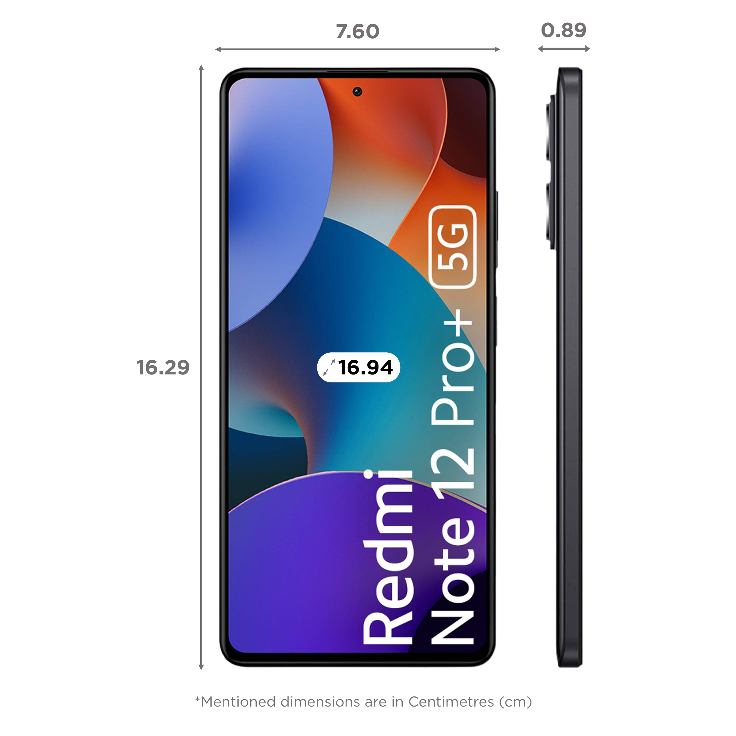Redmi Note 12 Pro+ 5G (8GB RAM, 256GB, Obsidian Black)_2