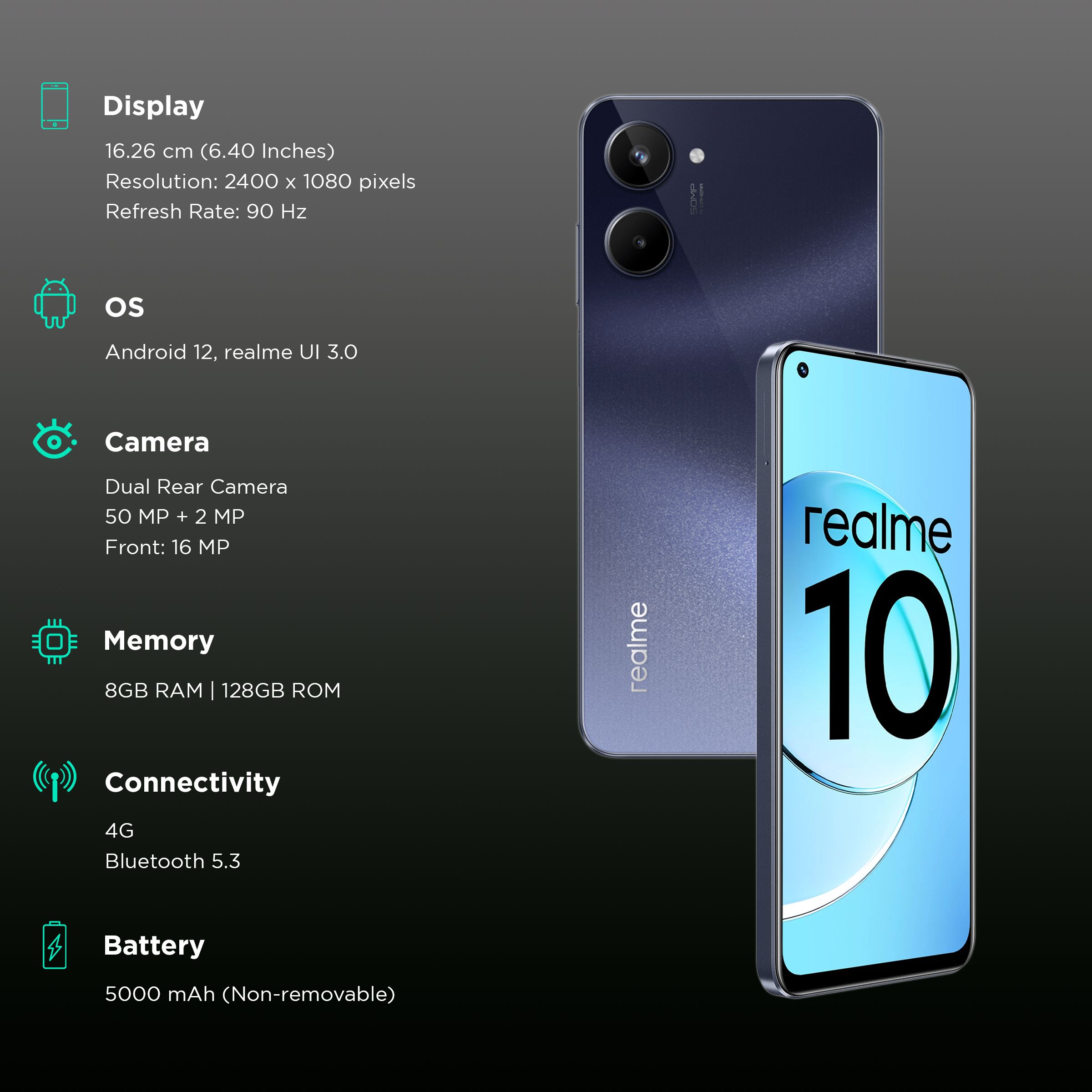 realme 10 (8GB RAM, 128GB, Rush Black)_3