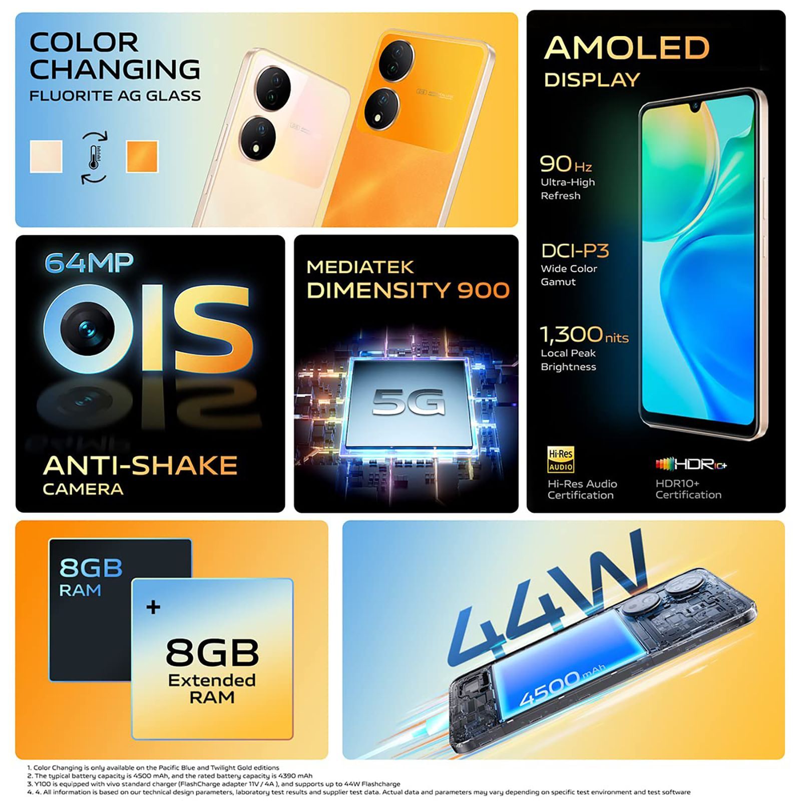 vivo Y100 5G (8GB RAM, 128GB, Twilight Gold)_12