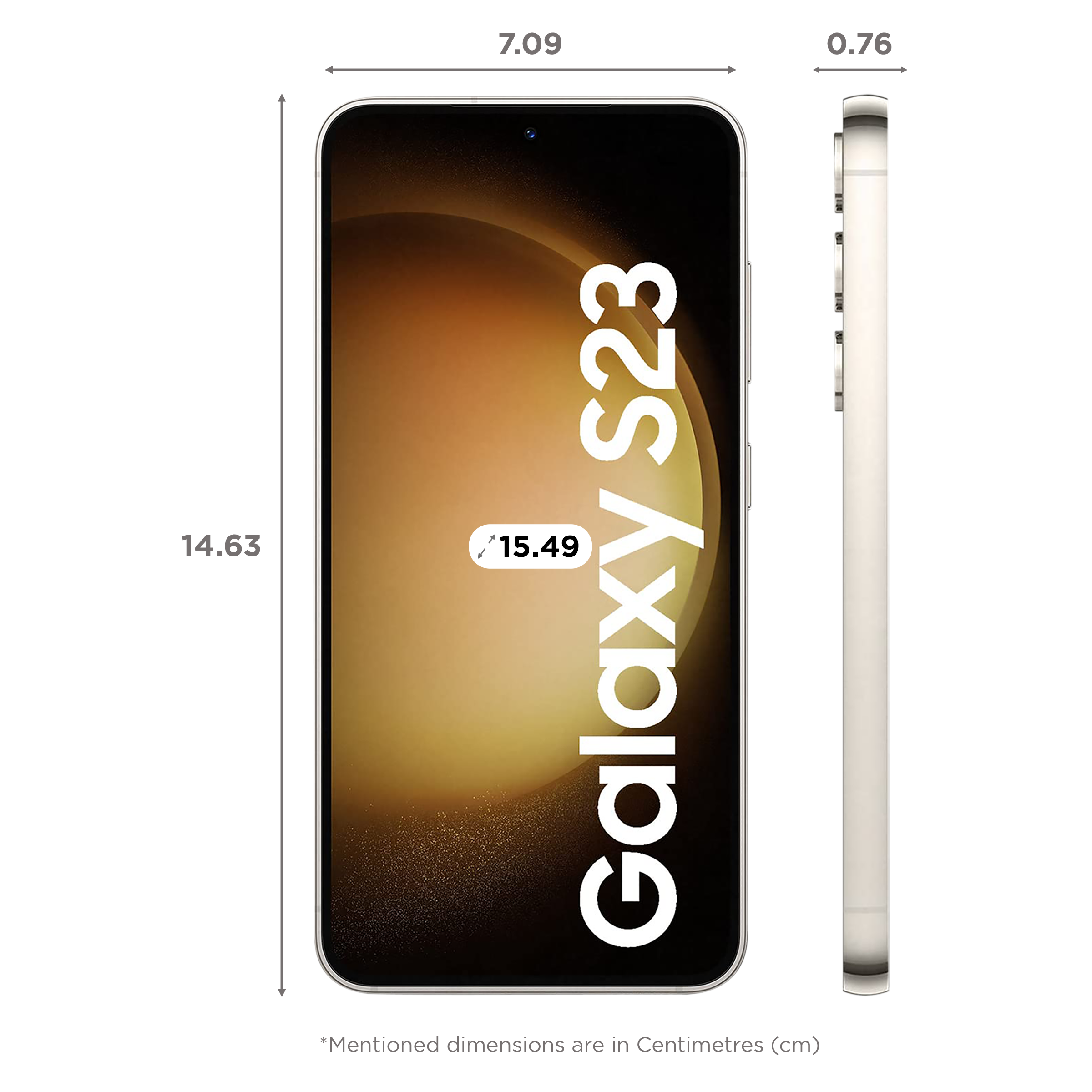 SAMSUNG Galaxy S23 5G (8GB RAM, 128GB, Cream)_2