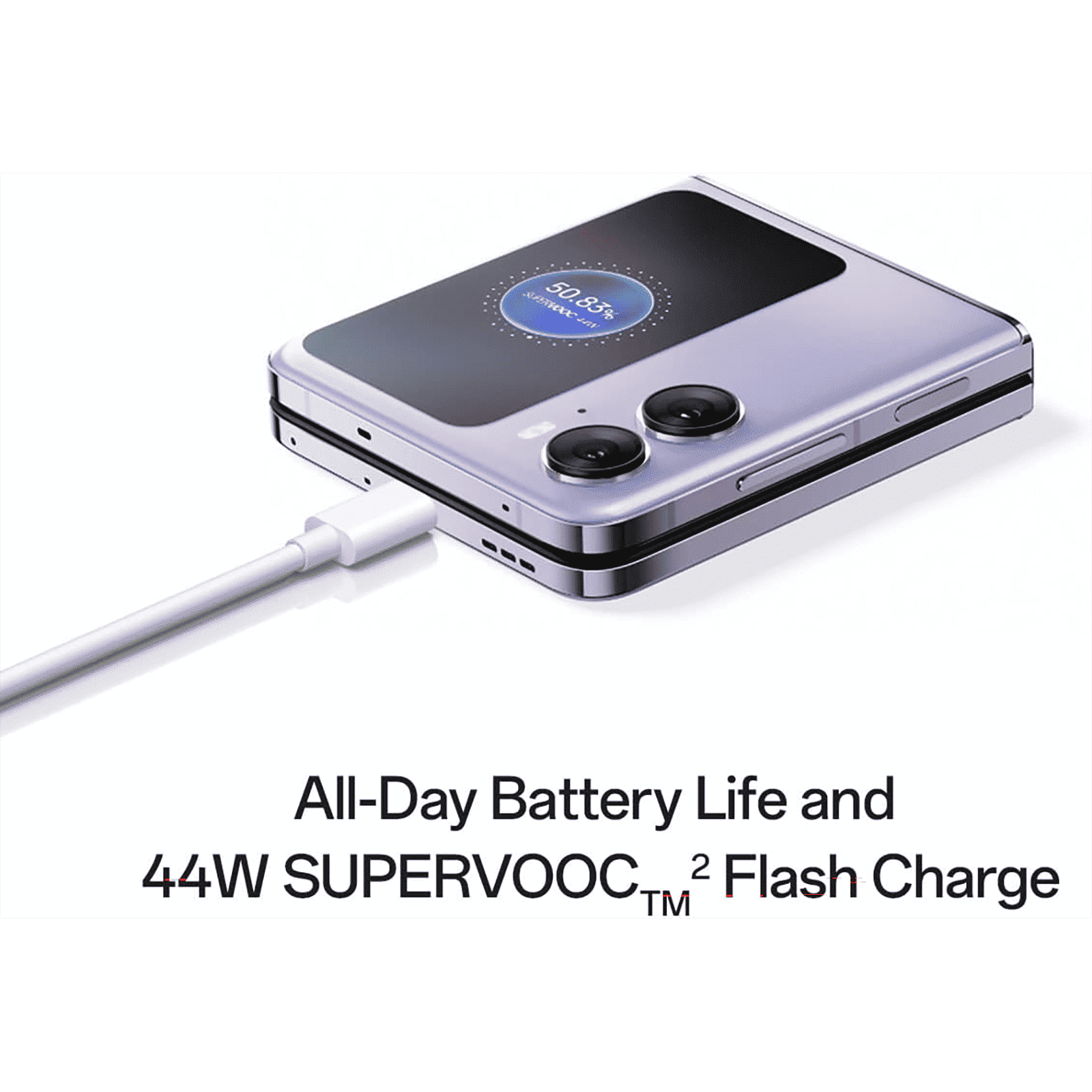 oppo Find N2 Flip 5G (8GB RAM, 256GB, Astral Black) | With 44W SUPERVOO Flash Charger_10