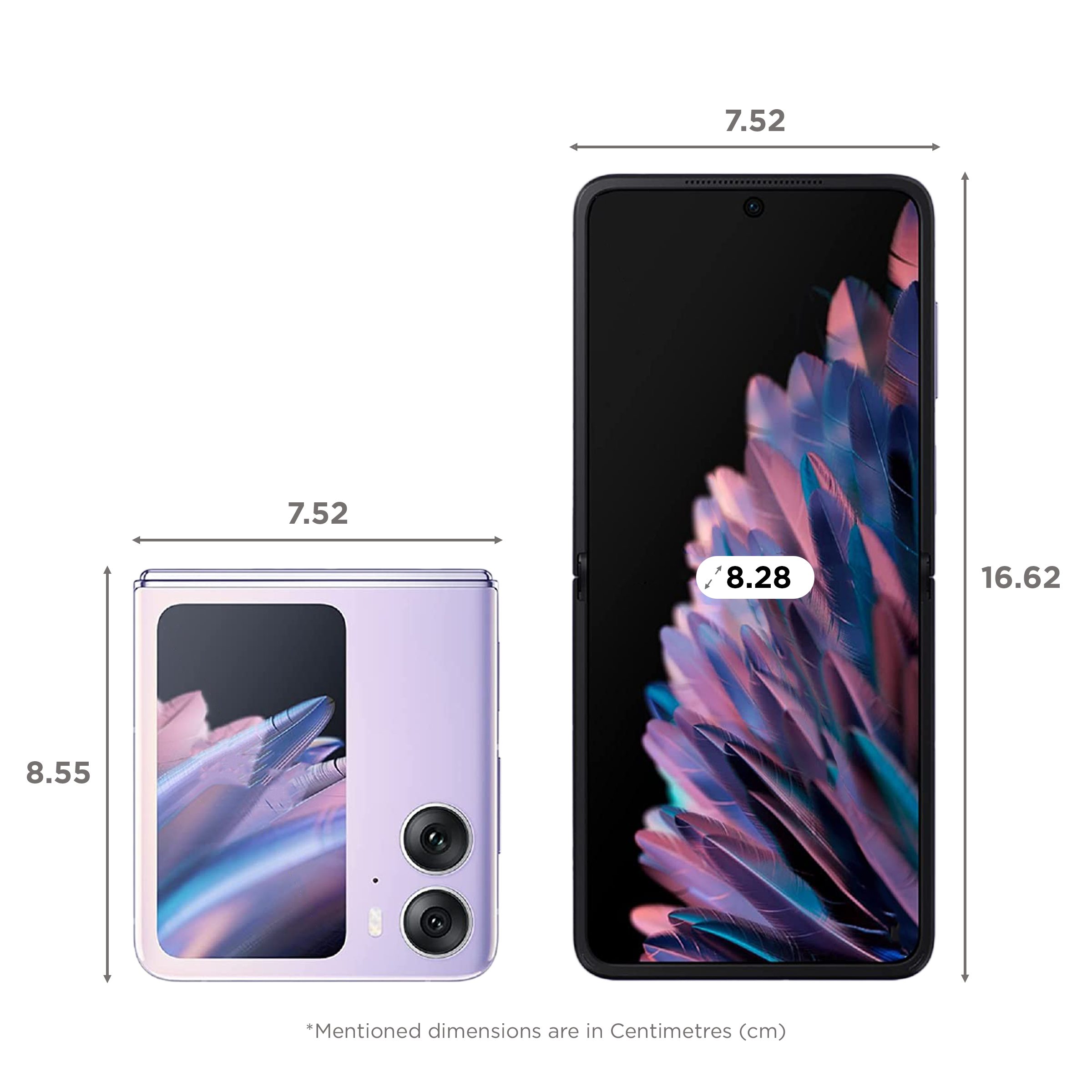 oppo Find N2 Flip 5G (8GB RAM, 256GB, Moonlit Purple) | With 44W SUPERVOO Flash Charger_2