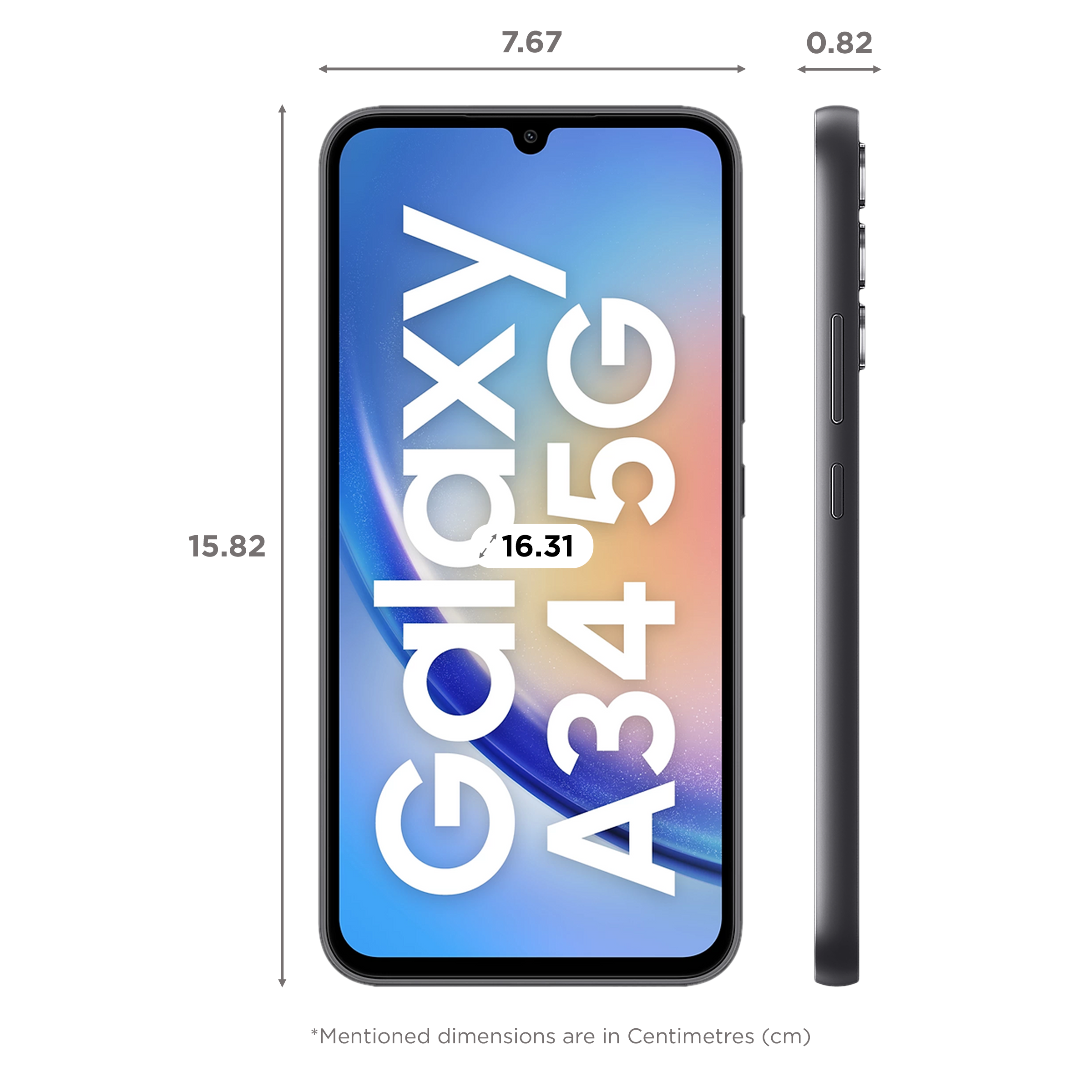 SAMSUNG Galaxy A54 5G (8GB RAM, 128GB, Awesome Graphite)_2