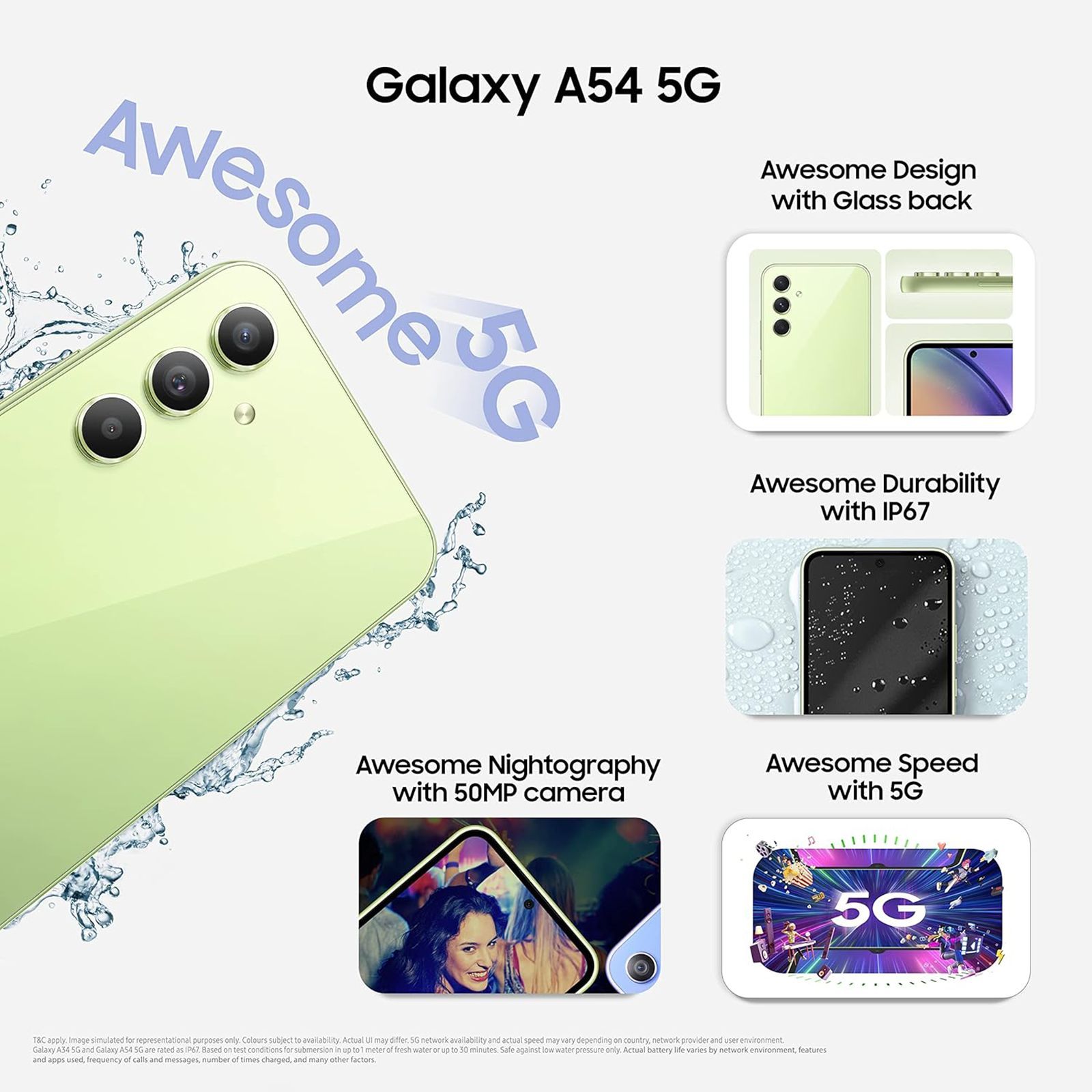 SAMSUNG Galaxy A54 5G (8GB RAM, 256GB, Awesome Lime)_11