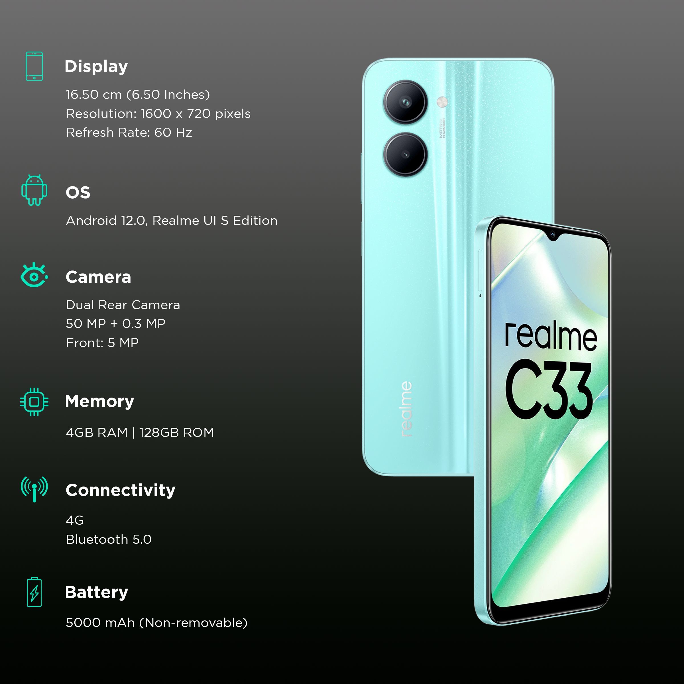 realme C33 2023 (4GB RAM, 128GB, Aqua Blue) realme C33 2023 (4GB RAM, 128GB, Aqua Blue)_3