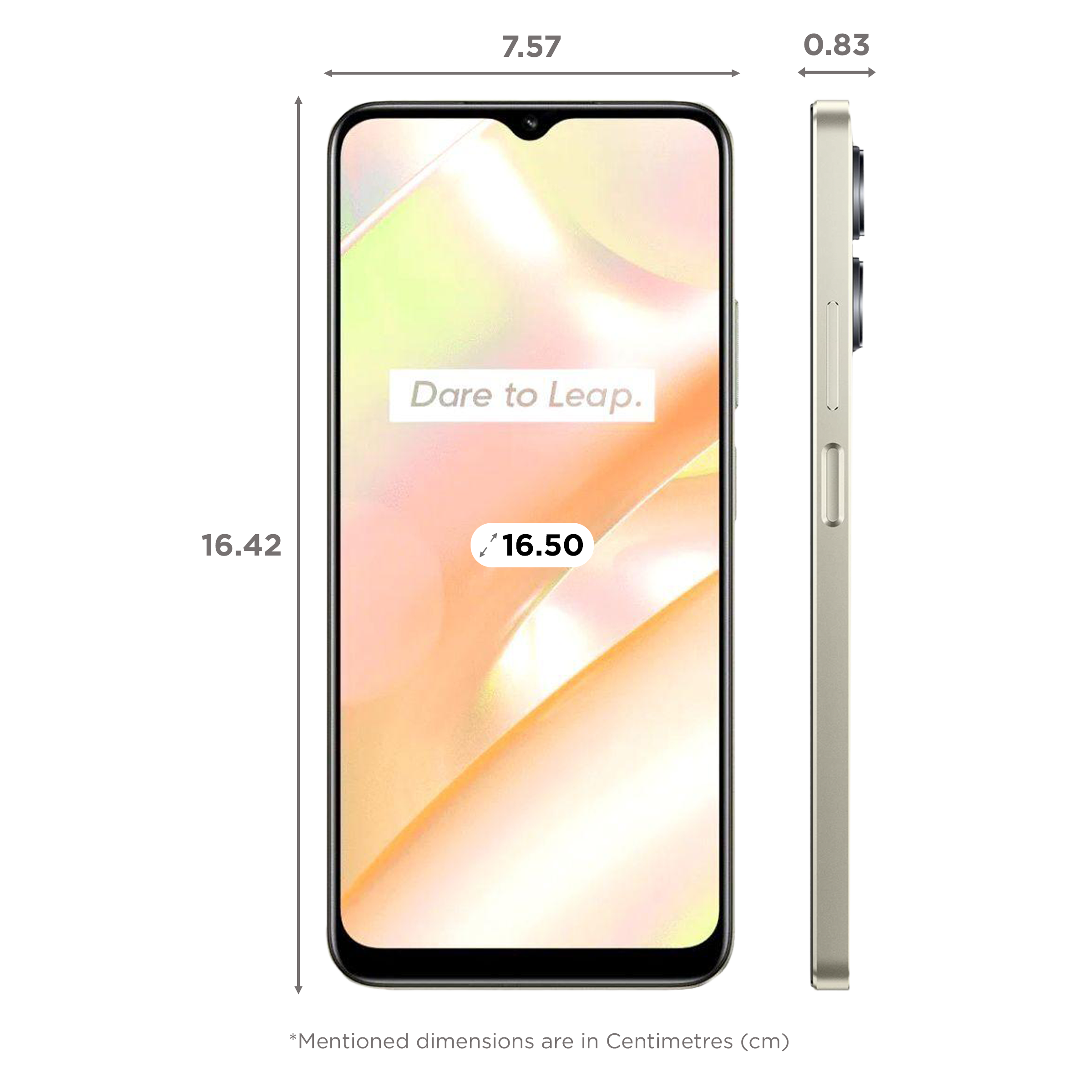 realme C33 2023 (4GB RAM, 128GB, Sandy Gold)_2