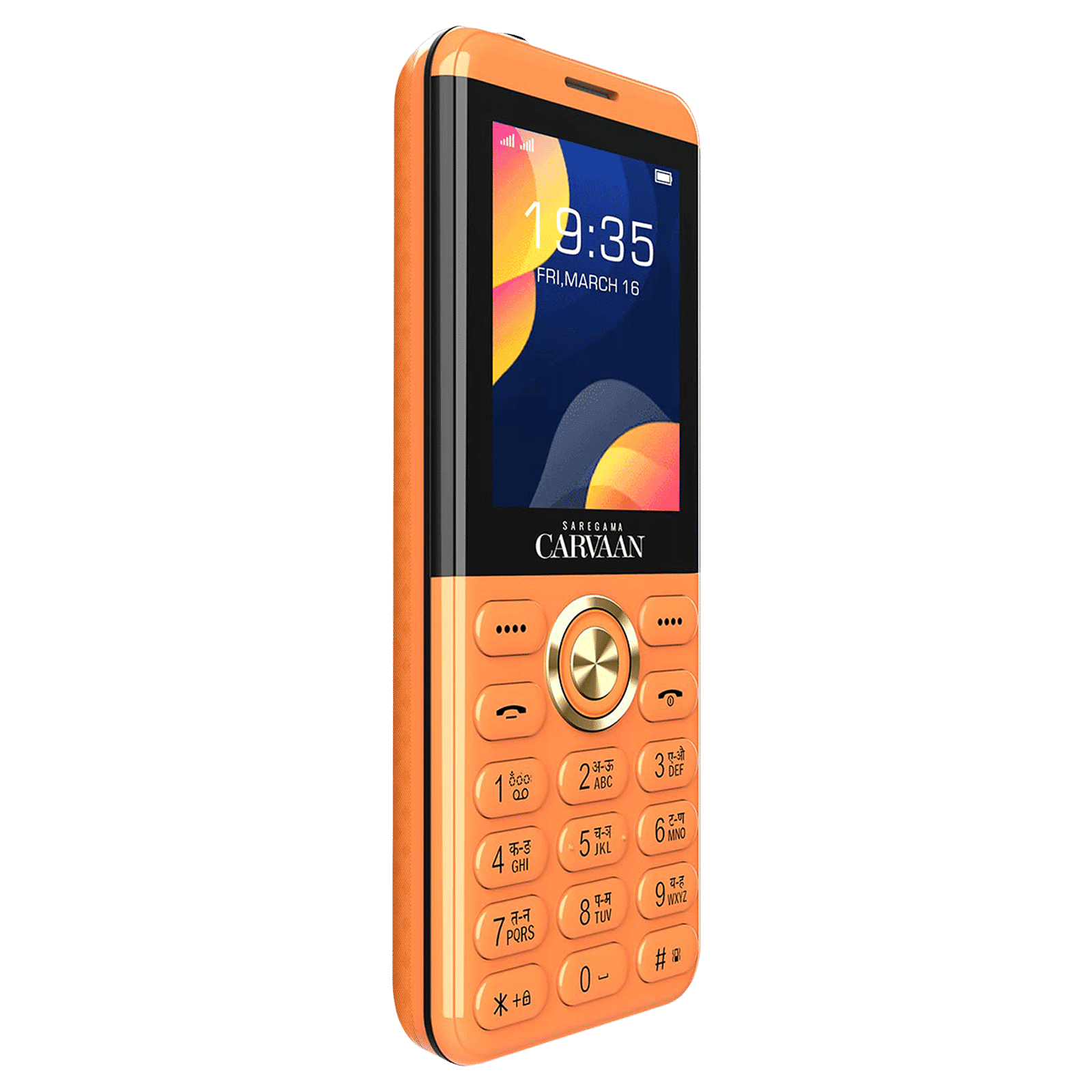 SAREGAMA Carvaan Hindi Don M12 (32MB, Dual SIM, Iris Orange)_1