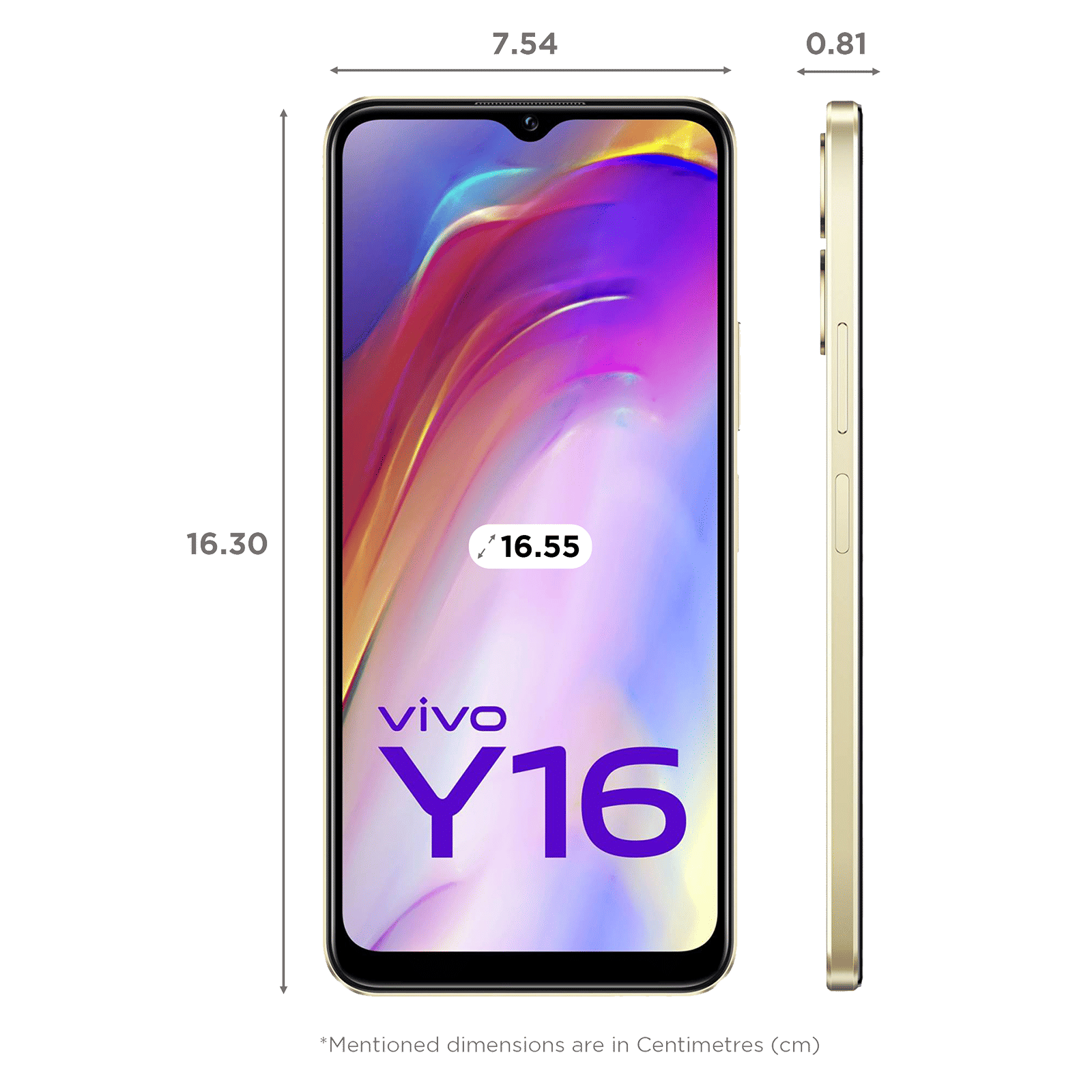 vivo Y16 (4GB RAM, 128GB, Drizzling Gold)_2