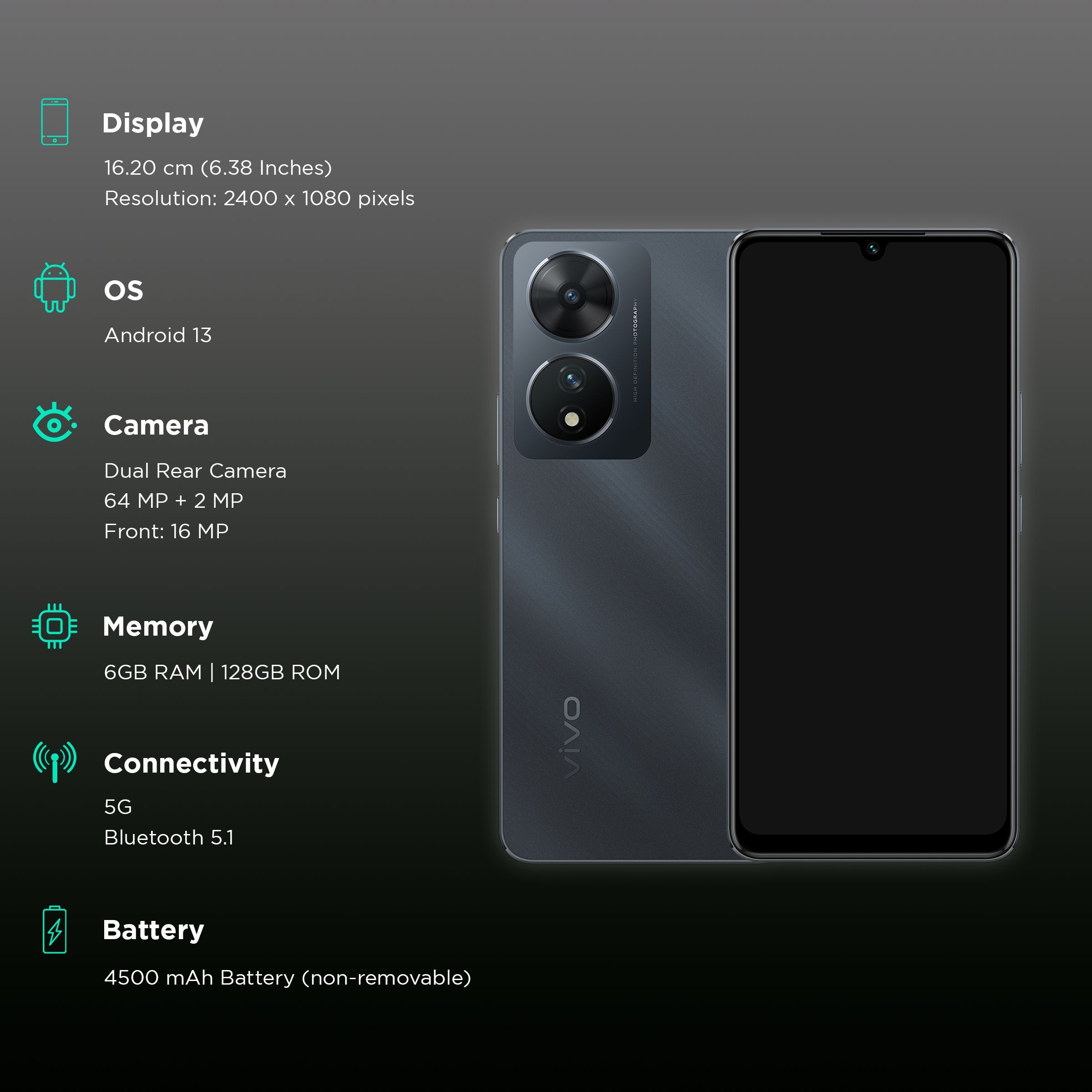 vivo T2 5G (6GB RAM, 128GB, Velocity Wave)_3