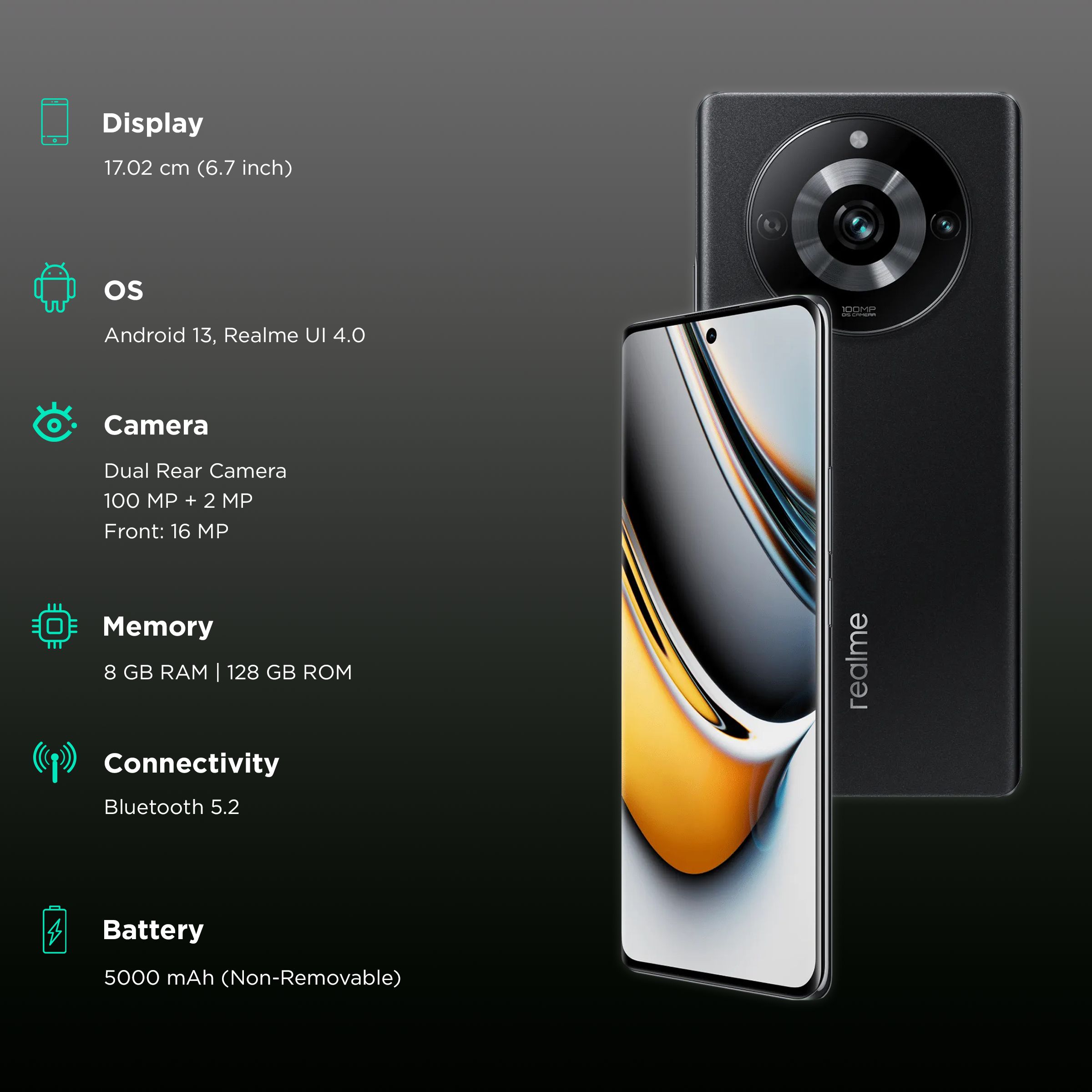 realme 11 Pro 5G (8GB RAM, 128GB, Astral Black)_3