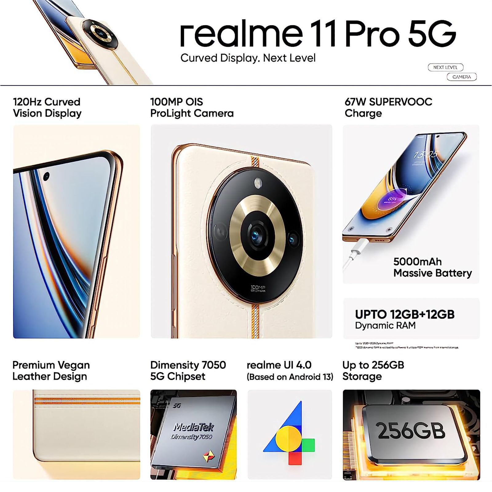 realme 11 Pro 5G (8GB RAM, 128GB, Sunrise Beige) realme 11 Pro 5G (8GB RAM, 128GB, Sunrise Beige)_12